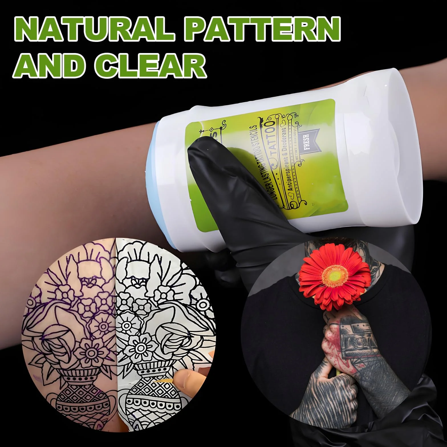 Tattoo Transfer Gel Stencil Gel - TONBAO Crema Gel per Trasferimento Tatuaggi Doppio Pack 2 x 51g per Professionista Formula Veloce Asciugatura Linee Chiare