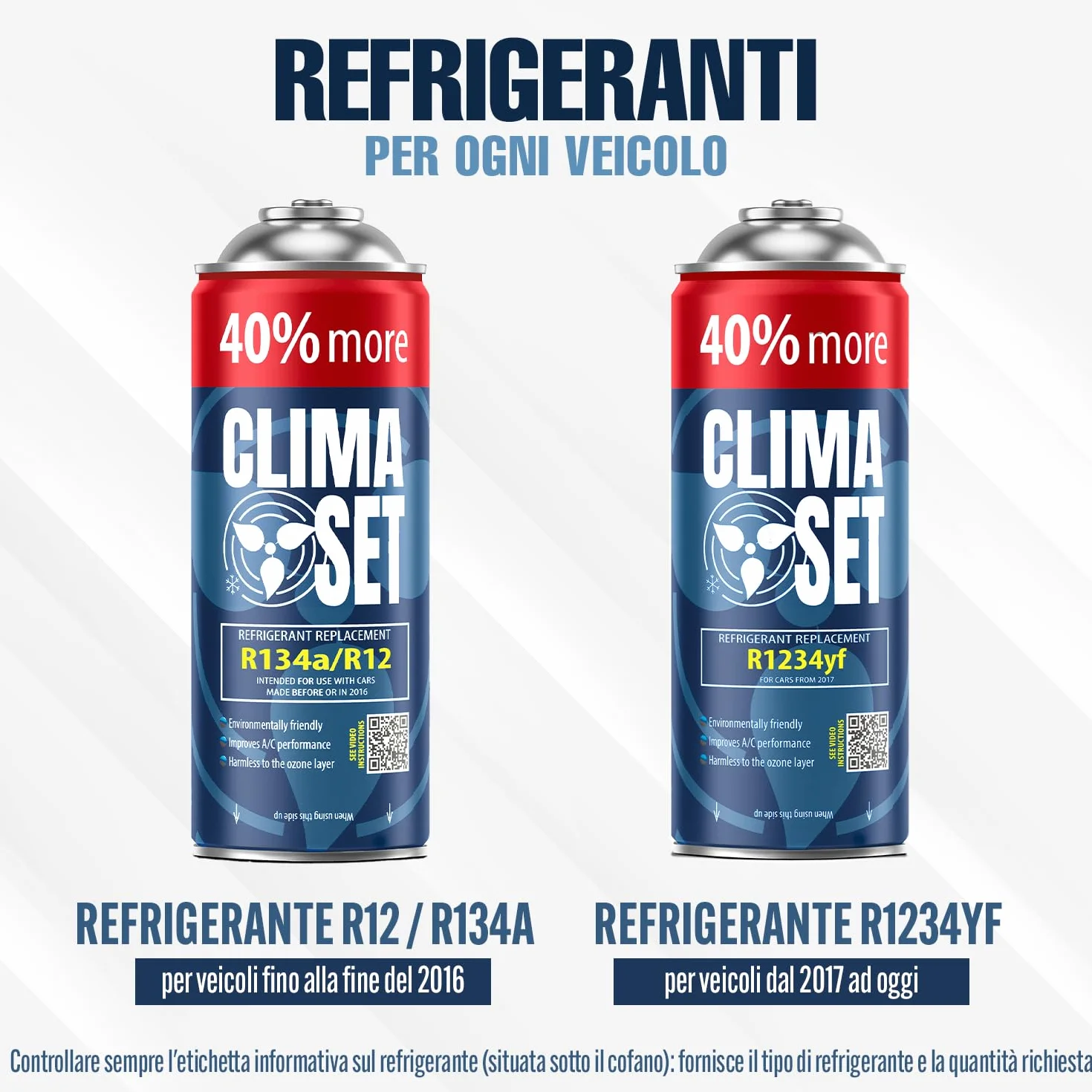 Refrigerante aria condizionata auto R134a 235 g tubo per auto 1995-2016