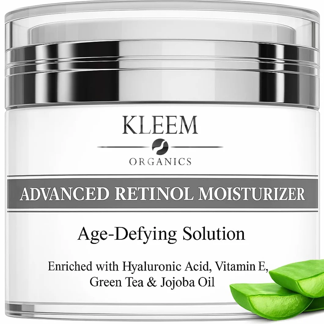 Crema Viso Antirughe Acido ialuronico con Retinolo e Collagene - Eletta Miglior Crema Antirughe Donna e Uomo per Rughe, Macchie Scure e Linee Sottili - 50ml