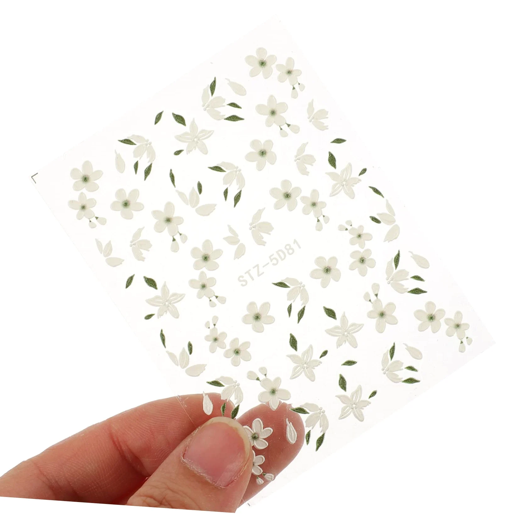 VICASKY 5 Set Decalcomanie Per Unghie Arte Etichetta Decalcomanie Per Le Nail Art Carino Adesivo Per Unghie Di Fiori Adesivo Per Unghie Fiore Resina 3 Fogli*5