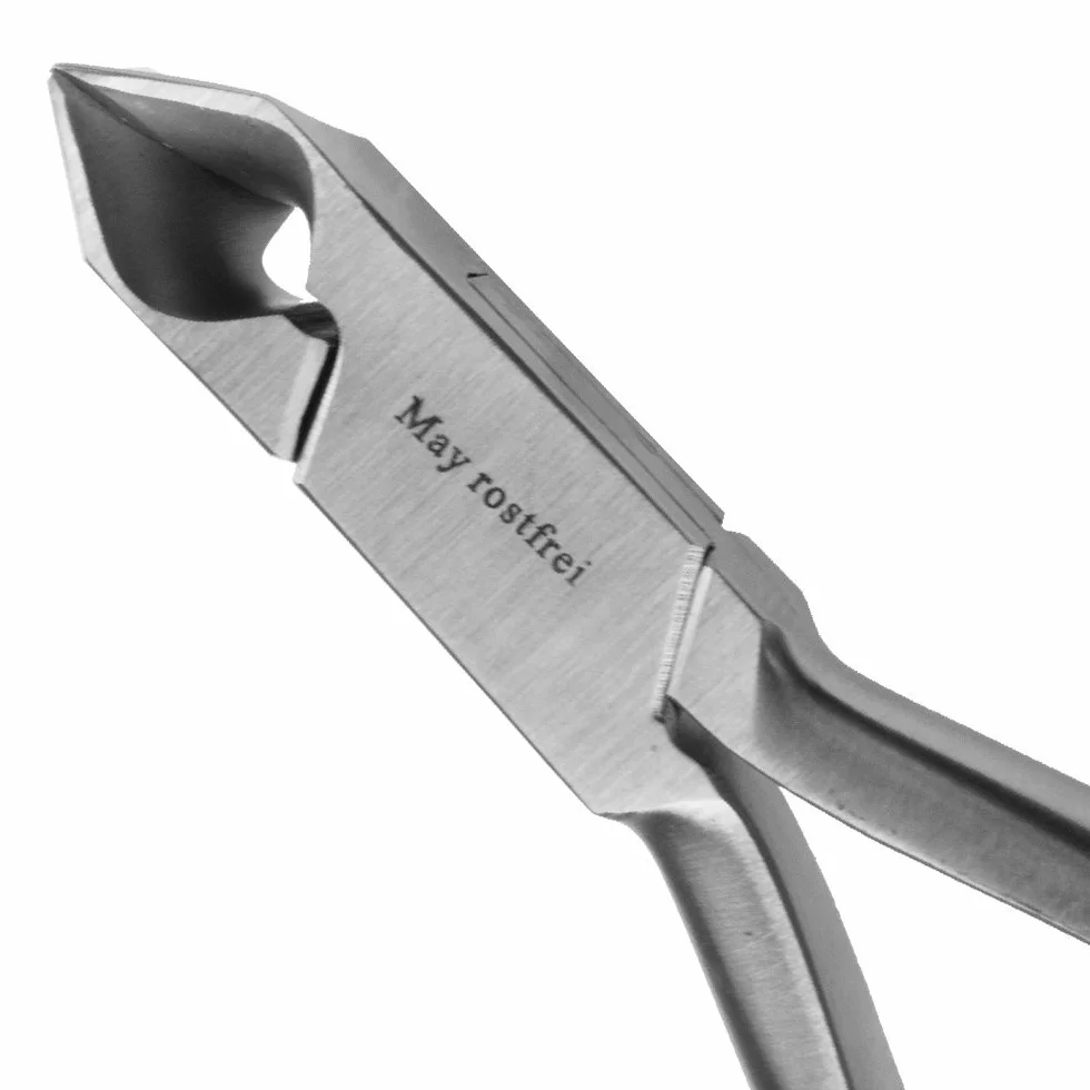 Tronchese per Unghie - Lame curve - Con tappo in pelle - Acciaio Inox