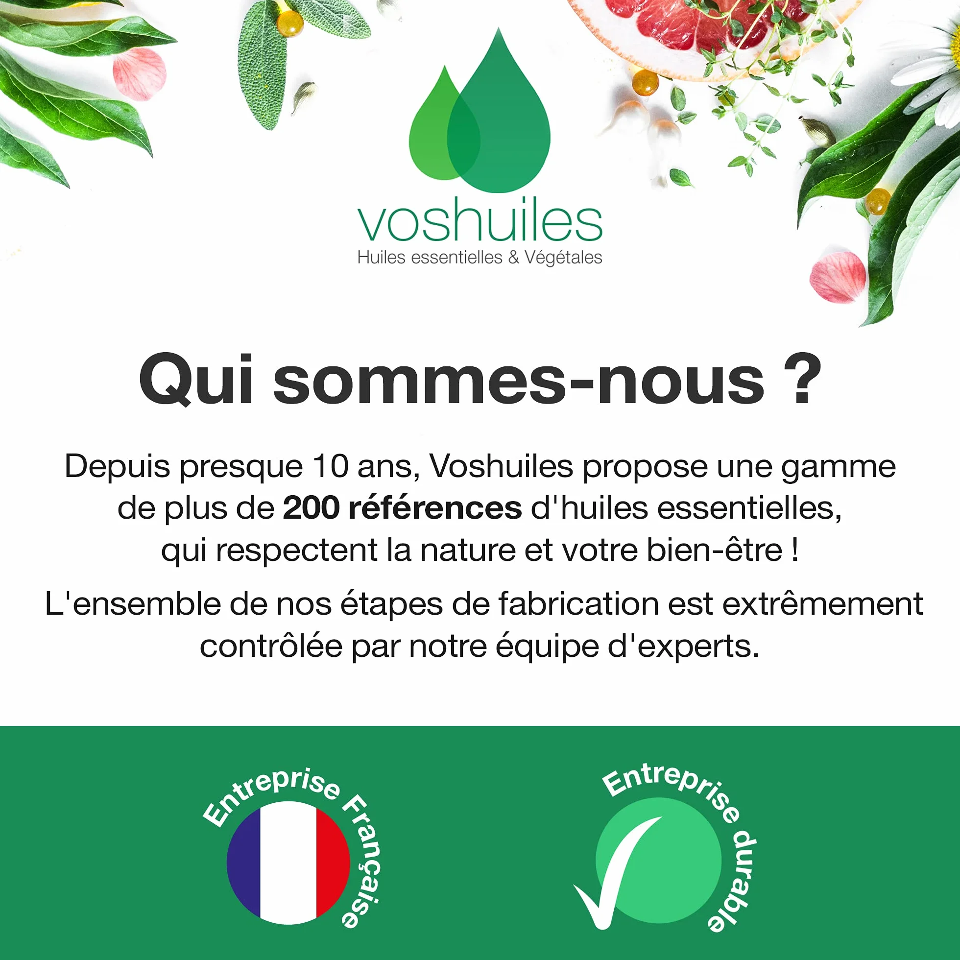 VOSHUILES - Olio Essenziale di Lavanda Vera - 125ml | Ideale in Diffusione - Uso Versatile - 100% Puro e Naturale - HEBBD - Azienda Francese