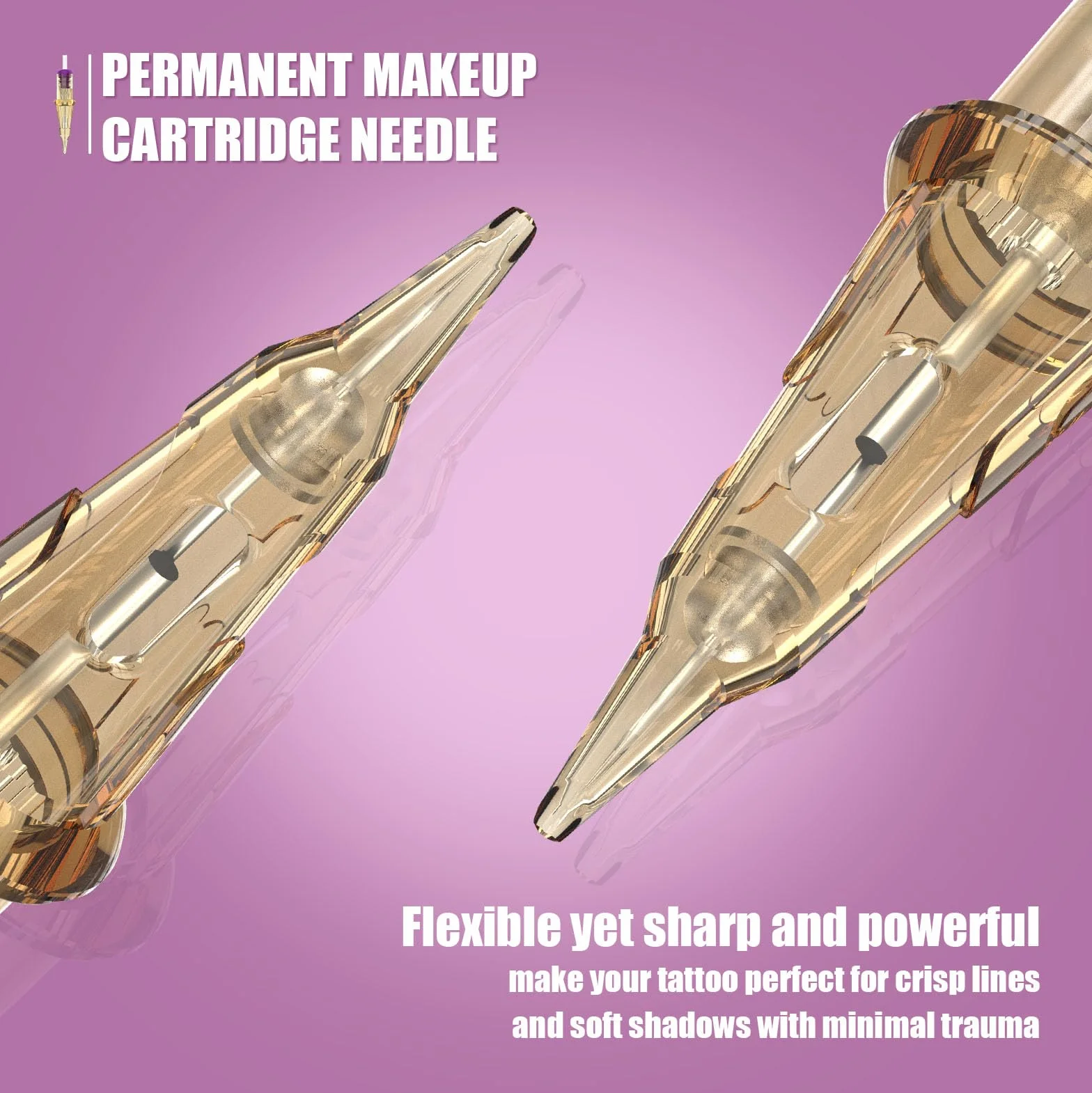 EZ TATTOO Aghi per Tatuaggi - 20pezzi #10 (1RL) Trucco Permanente SMP 0.30MM Round Liner Microblading Capelli Cuoio Capelluto per Macchina Tatuaggio -V SELECT
