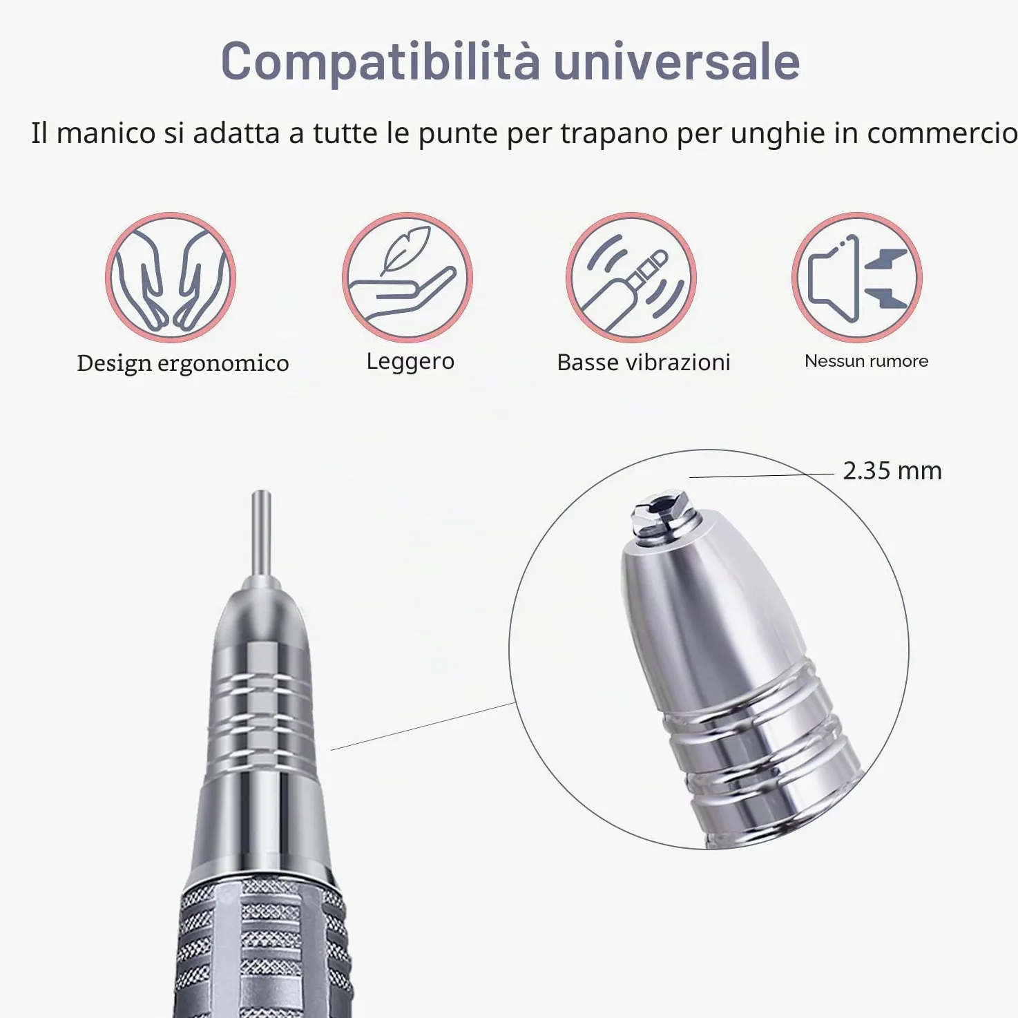 JCMaster Fresa per unghie 35000 rpm Display LCD Efile fresa digitale potente per unghie acriliche gel Zero rumore Nessuna vibrazione Macchina professionale per pedicure manicure 6 punte incluse