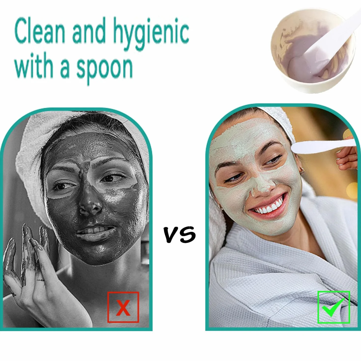 4 Pezzi Spatola per Maschera Facciale, Cosmetica Maschera Spatola, Plastica Spatole per Cosmetico, Applicatore Cucchiaio di Miscelazione, Cura della Pelle Spatole, per La Cura Della Pelle