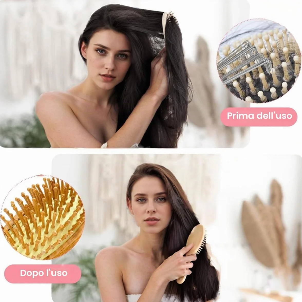 Spazzola per Capelli Pettine di Pulizia 4 Pezzi Mini Strumento Rimuovere Capelli Polvere Sporco