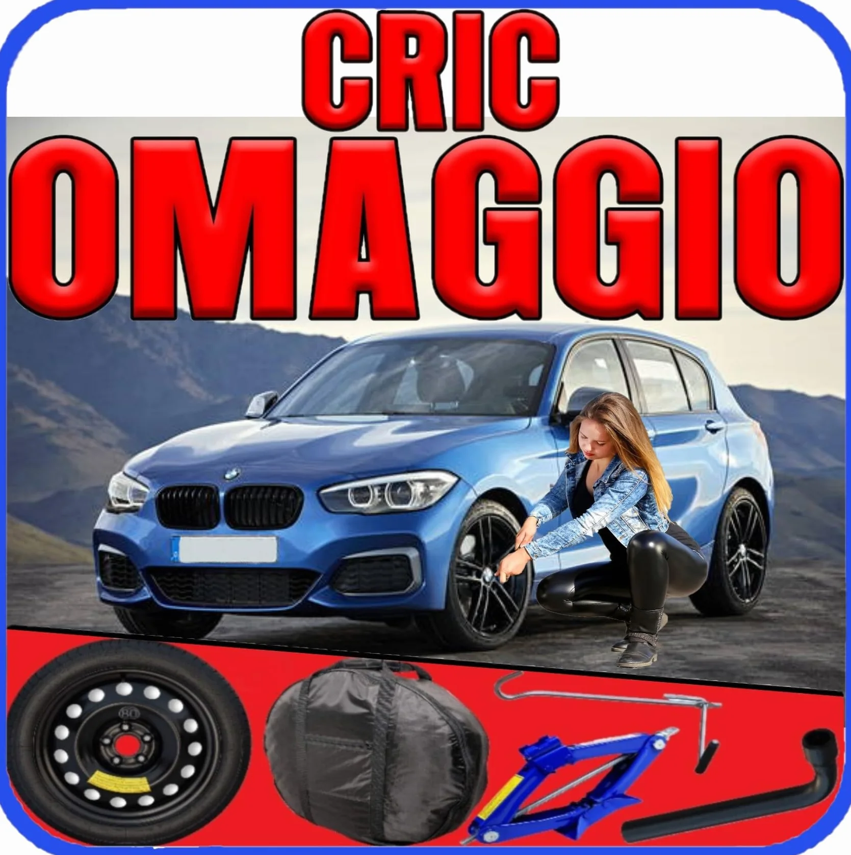 Generico Ruotino Di Scorta Per BMW Serie 1 (E87) 125/80 R17 5 Fori 2004-2013
