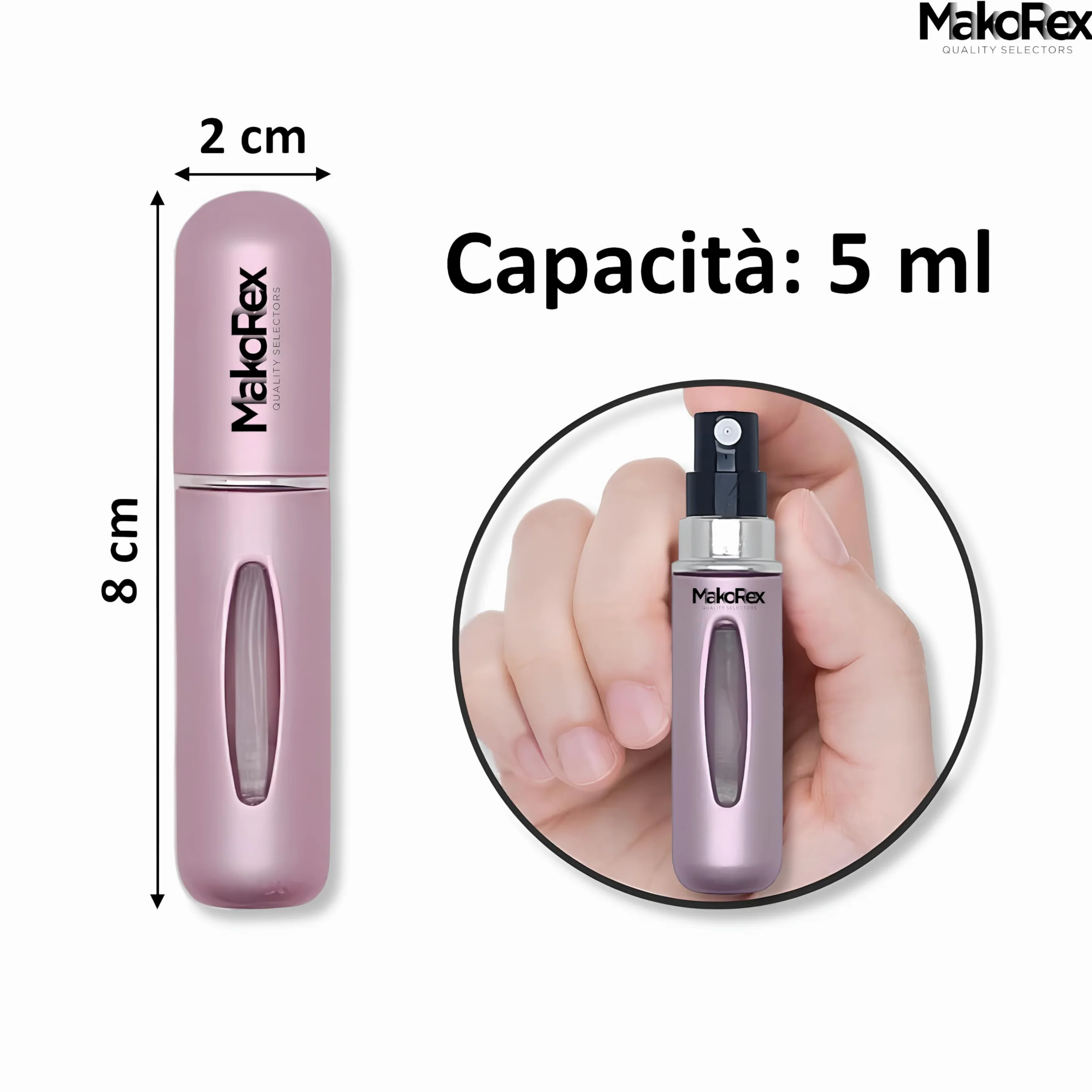 Yo.dey.ma Adriana Profumo Donna Offerta Eau de Parfum 100 ml con Note di Ribes Nero e Rose - Idee Regalo Donna incluso MakoRex Spruzzino Nebulizzatore Portaprofumo da Viaggio Ricaricabile da 5 ml Rosa