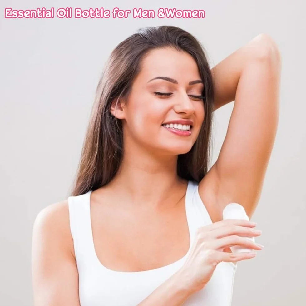 4 Pz Bottiglie a Rullo in Plastica Bottiglie Vuote con Sfera a Rullo da 50ml Contenitori Deodoranti Fai da Te con Sfera a Rullo per Aromaterapia, Profumi, Deodorante e Cosmetici