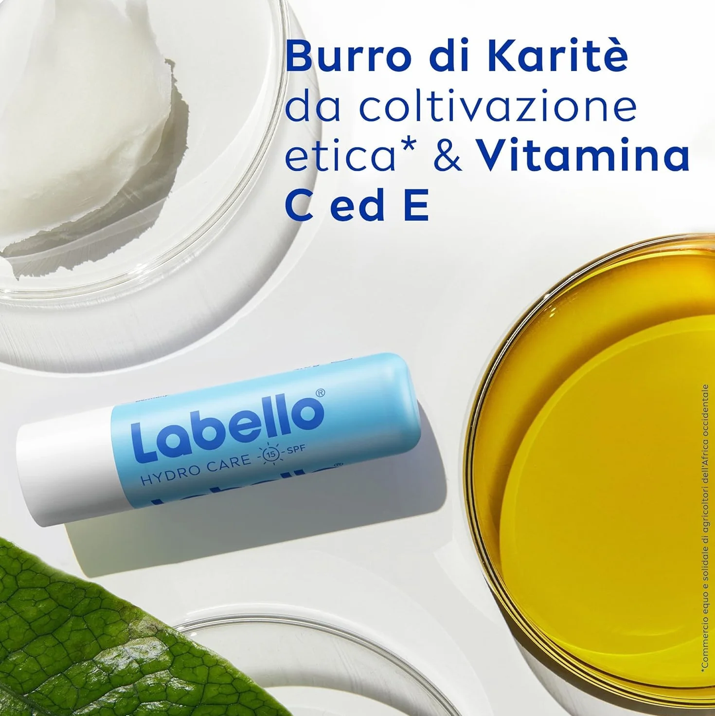 Labello Bipack Sun Protect SPF30 e Hydro Care SPF15 2 x 4.8 g, Burrocacao labbra in confezione doppia, Duo con burrocacao protezione solare idratante e balsamo labbra con filtri UVA/UVB
