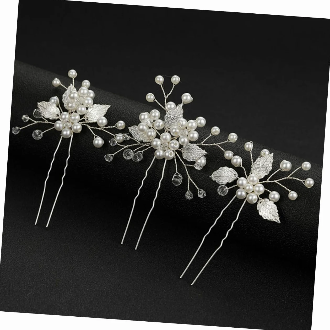 FRCOLOR 15pezzi Bridal Hair Pin Eleganti Accessori Per Sposa Con Foglie Di Fermagli Per Matrimonio Design Raffinato Per Donne e Ragazze