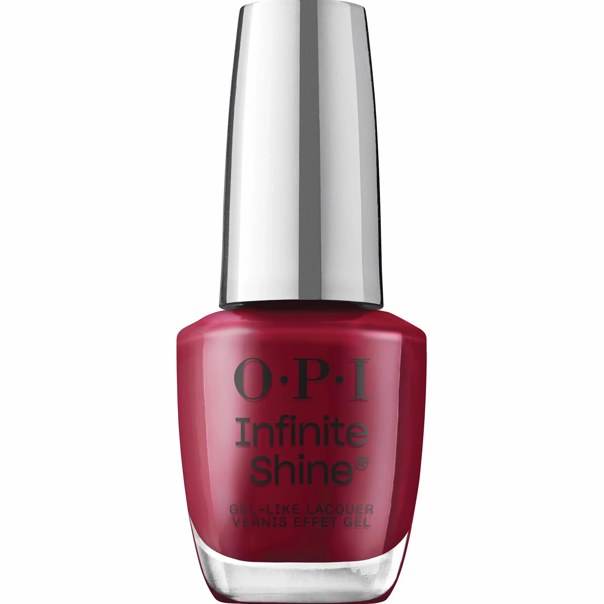 OPI Infinite Shine Malaga Wine | Kit Smalto + Base & Top Coat | Rosso Elegante | Smalto Semipermanente a Lunga Durata | 3x15ml