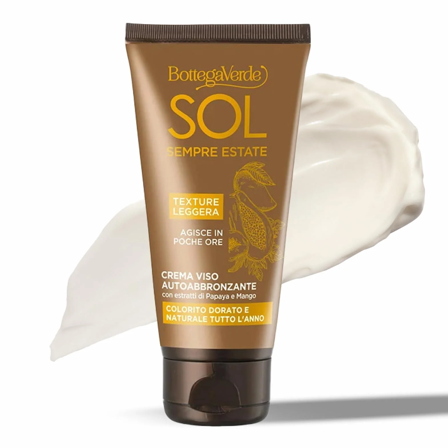 Bottega Verde Crema Autoabbronzante Viso Effetto Naturale 50 ml