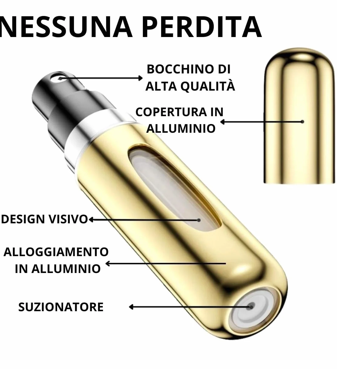 Atomizzatore di Profumo 5ml Ricaricabile Spruzzino Mini Bottiglia Spray Portatile con Finestra 3 Pezzi
