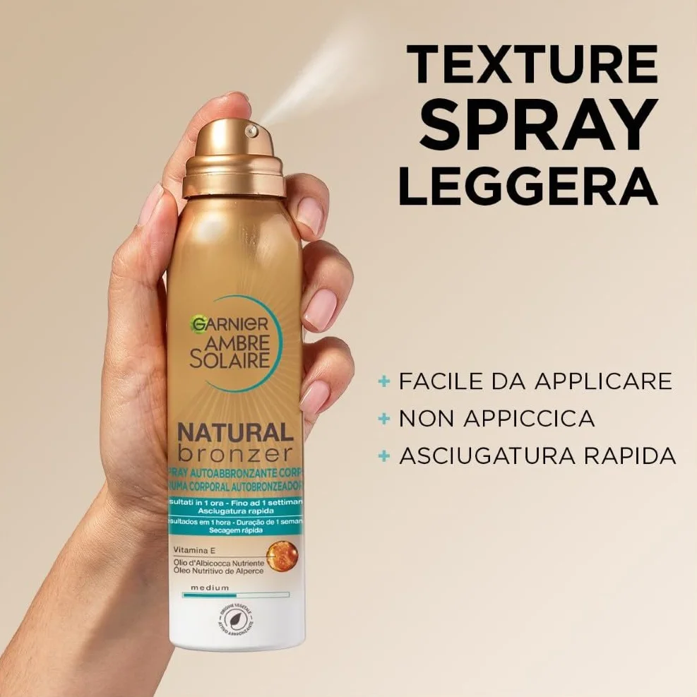 Garnier Ambre Solaire Spray Autoabbronzante Natural Bronzer 150 ml