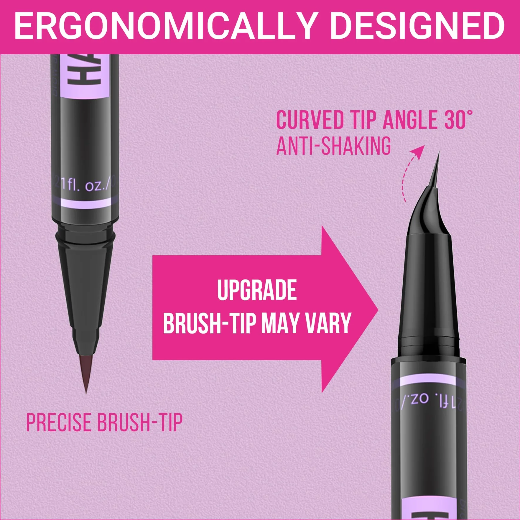 iMethod Microblading Matita per sopracciglia – Eyebrow Pencil Dual Ended 2 in 1 Matita per sopracciglia con 4 micro punte e punta precisa del pennello per creare sopracciglia naturali, marrone scuro