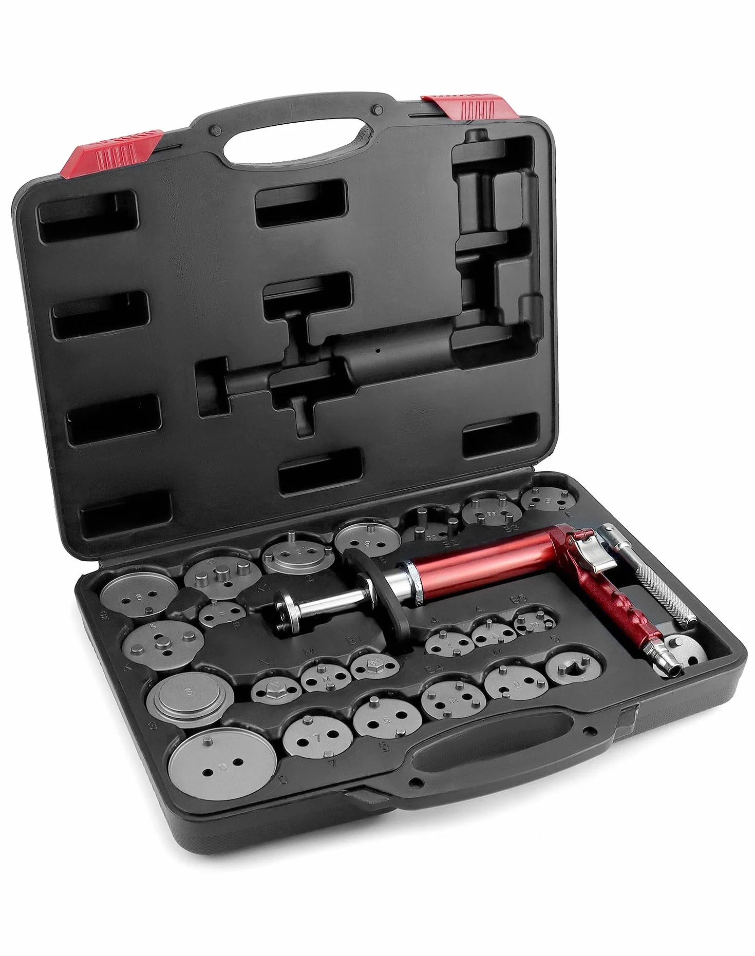 QWORK® 24 Pezzi Set di ripristino del pistone del Freno Pneumatico,con Scatola, Adatto per la Maggior Parte delle Auto