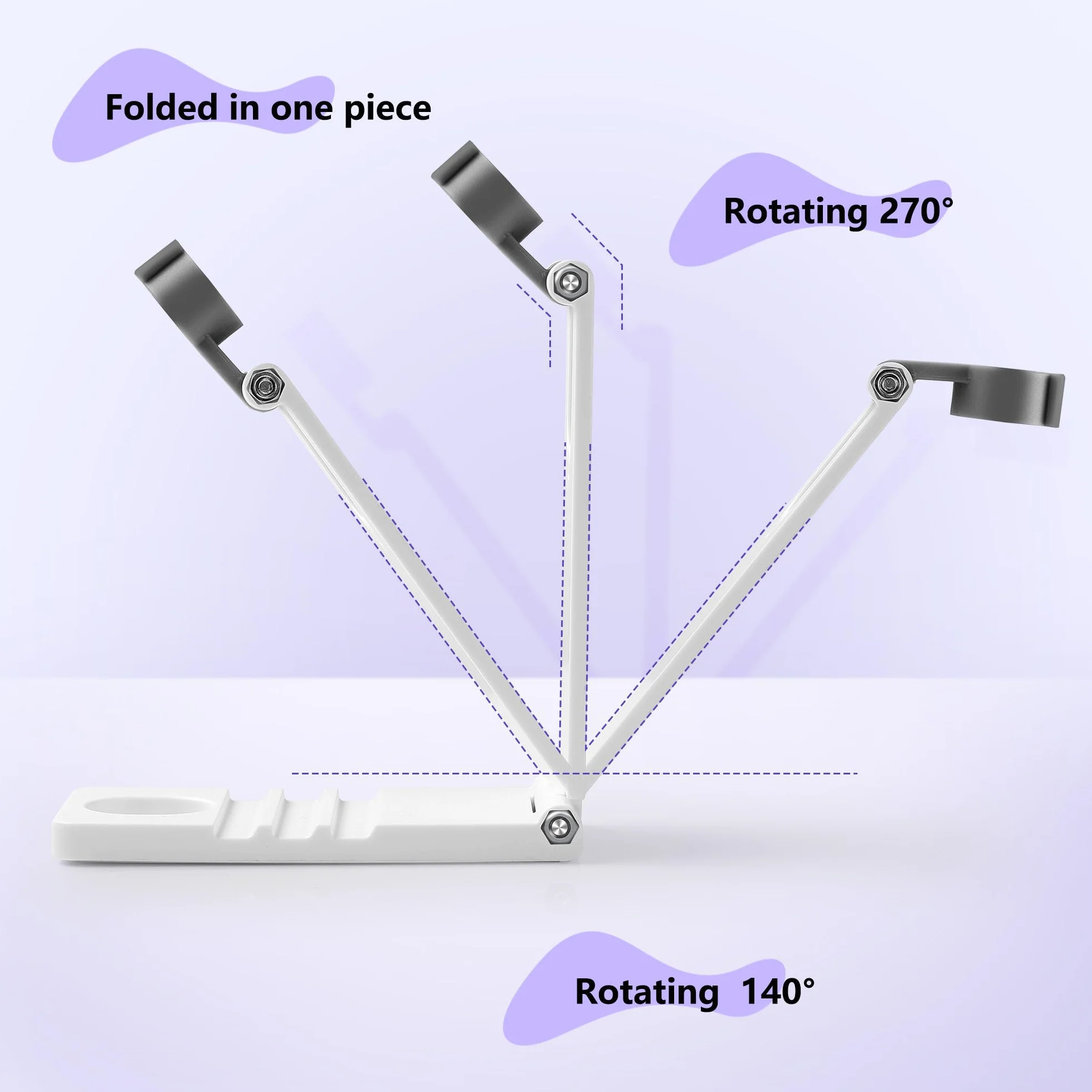 Romon Mini Lampada UV LED Unghie 3W USB Ricaricabile Portatile con Timer 20/60s per Asciugatura Gel Salone Casa Bianco