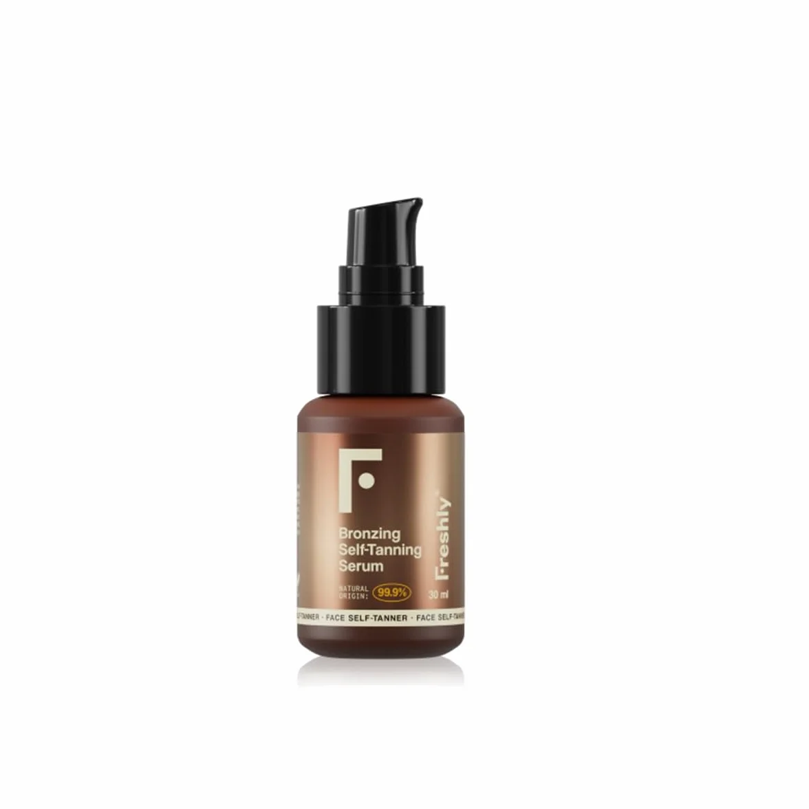 Freshly Cosmetics | Bronzing Self-Tanning Serum | Autoabbronzante Viso Naturale | 30 ml | Siero Viso per Abbronzatura Graduale e Uniforme