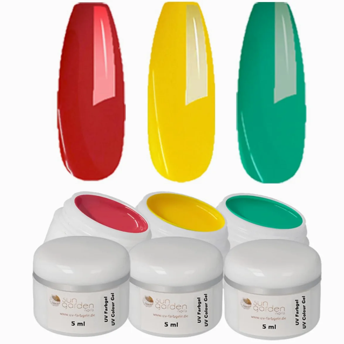Sun Garden Nails Set Completo per Unghie in Gel UV – 42 Pezzi Professionale per Nail Art con Lampada di Indurimento a Luce UV, Gel Colorati e Accessori