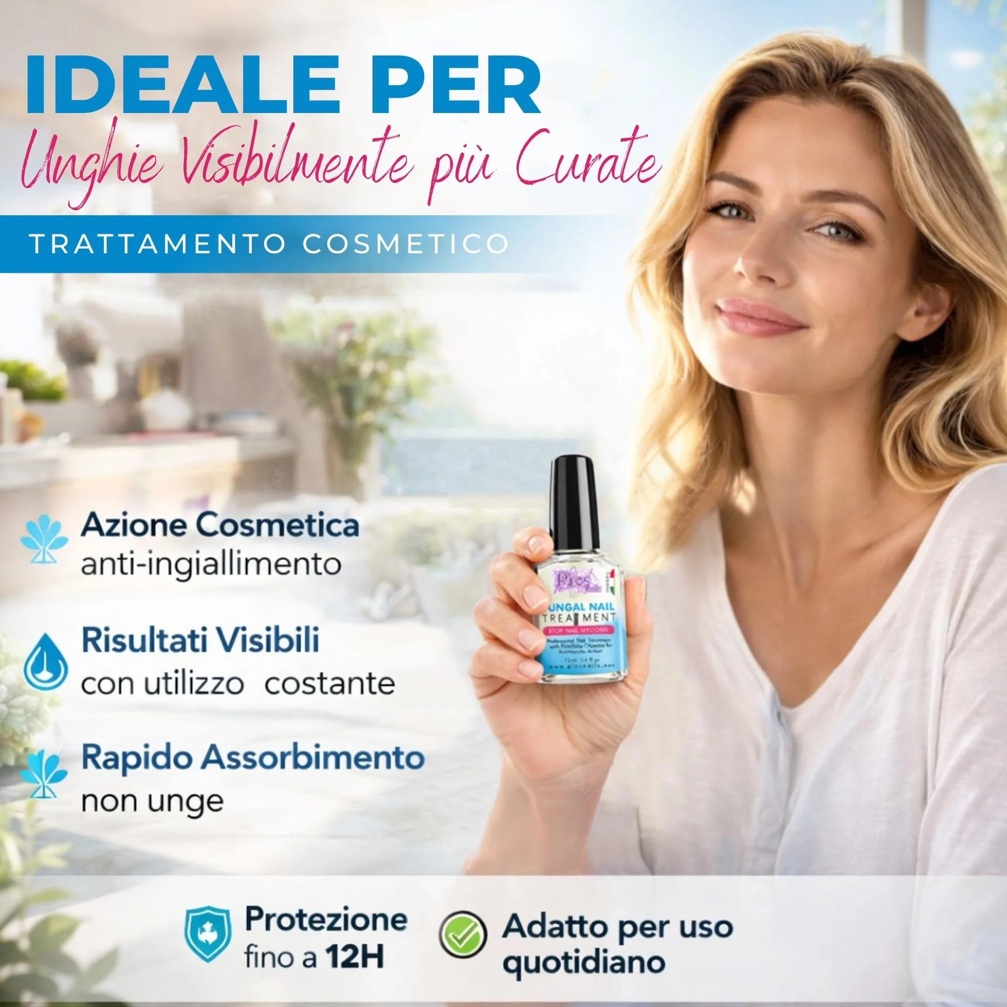 Antimicotico Micosi Unghie Piedi e Mani 12 ml - Trattamento Micosi del Piede e della Mano