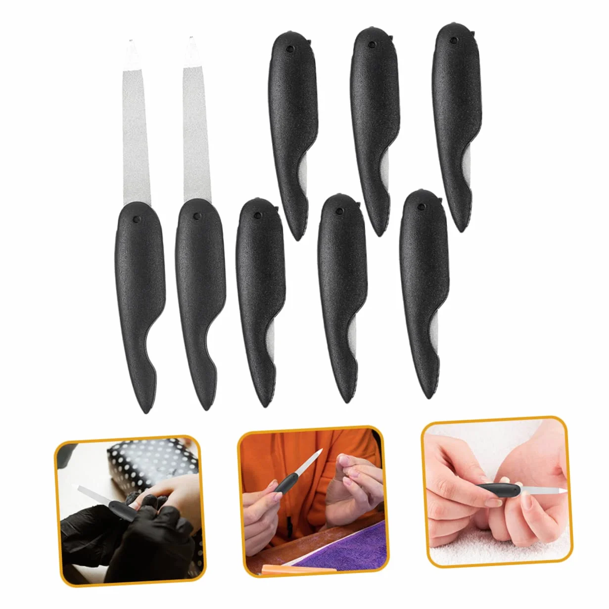 32 Pz Lima Per Unghie Pieghevole Unghia Piccola Chiodo Tampone Lima Per Unghie in Metallo Per Manicure Pedicure Lime Per Unghie Per Manicure Viaggiare Riempitivo Cura Addominali