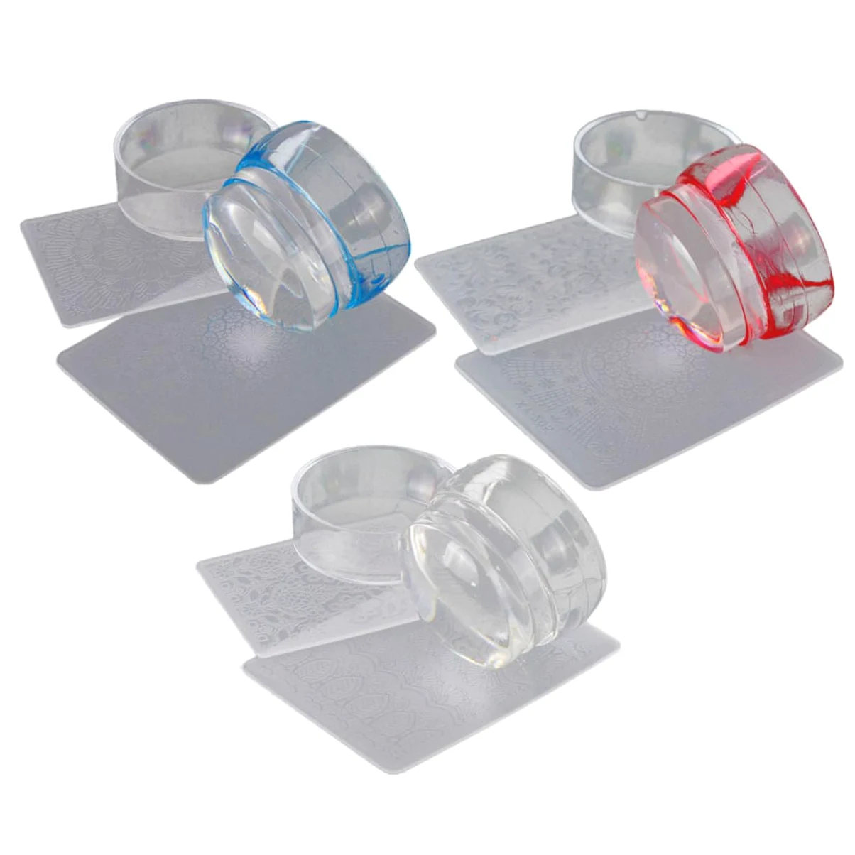 POPETPOP 9sets Kit Per Stamping Unghie Di Piastre Artistiche Per Unghie Con Stamper e Design Unici Per Manicure Fai Te Casa Facile e Divertente Da Usare