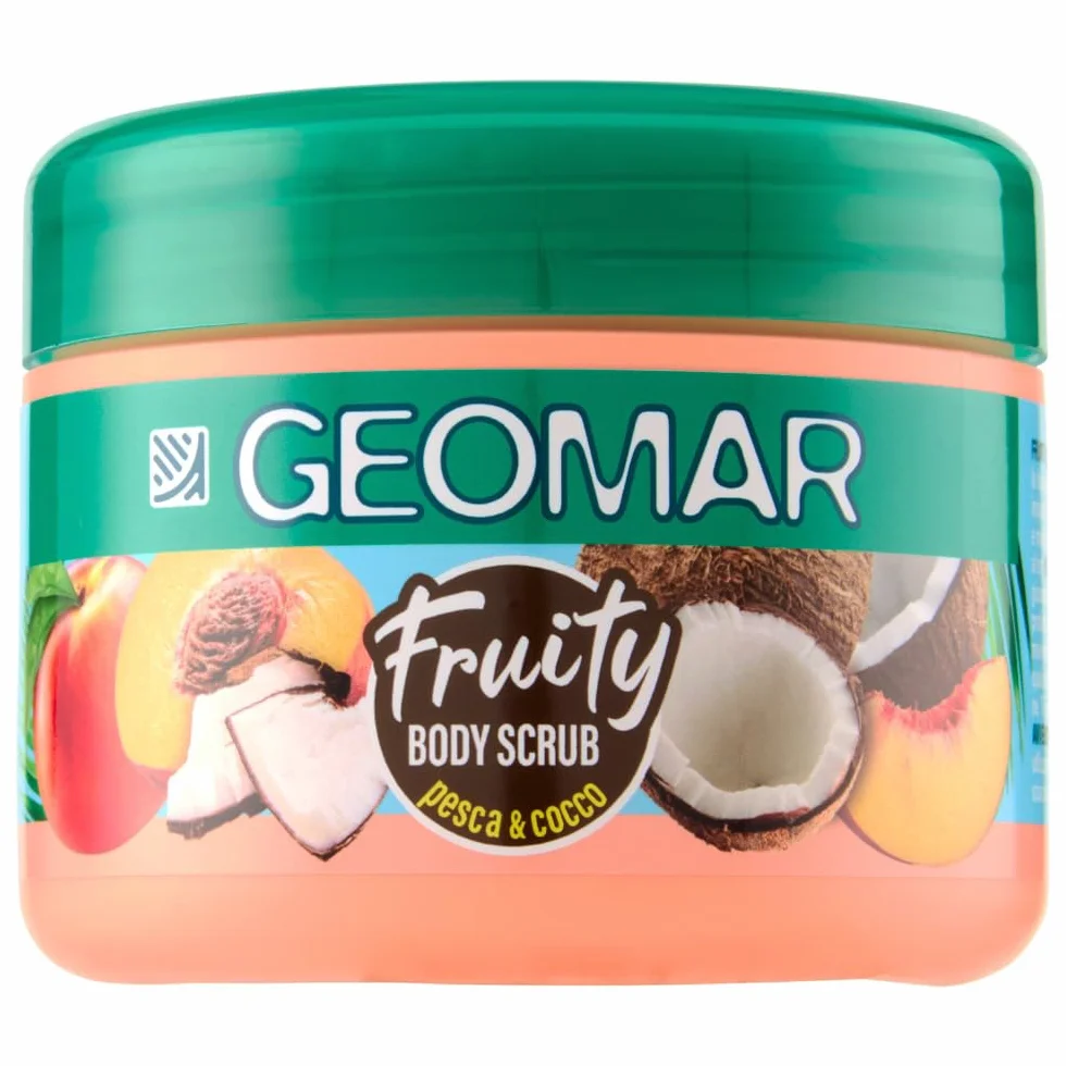 GEOMAR Fruity Body Scrub Pesca & Cocco 300 g Vegan Made in Italy