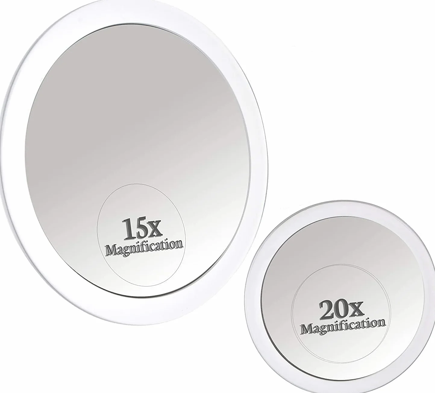 Specchio Ingranditore 15X e 20X con Ventosa 15cm 10cm Trucco