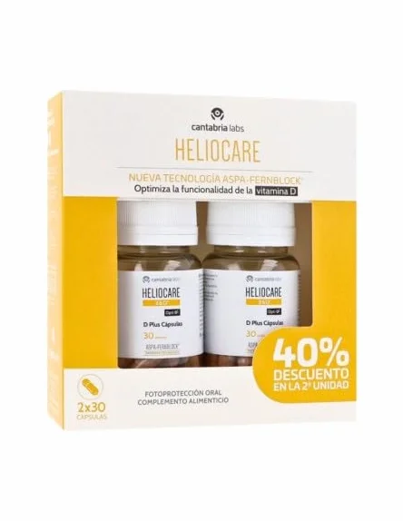 Heliocare 360° D Plus Oral Capsule Pack 2 X 30 U