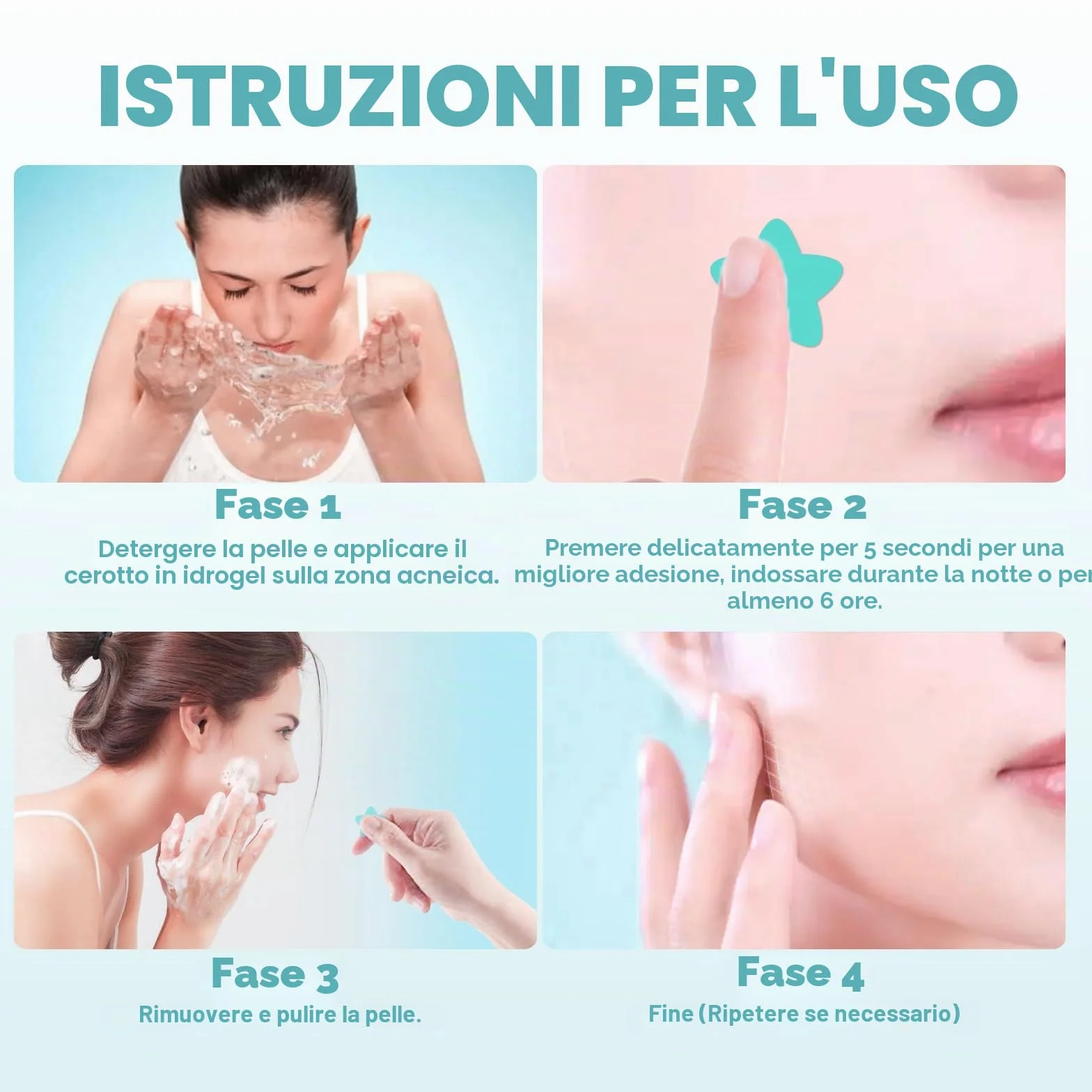 400 Pezzi pimple patch star, patch brufoli stelline Invisibile Naturale Hydrocolloid, cerotti per brufoli con olio dell'albero tè Acido Salicilico, acne patch Assorbenti Impermeabile e Traspirante