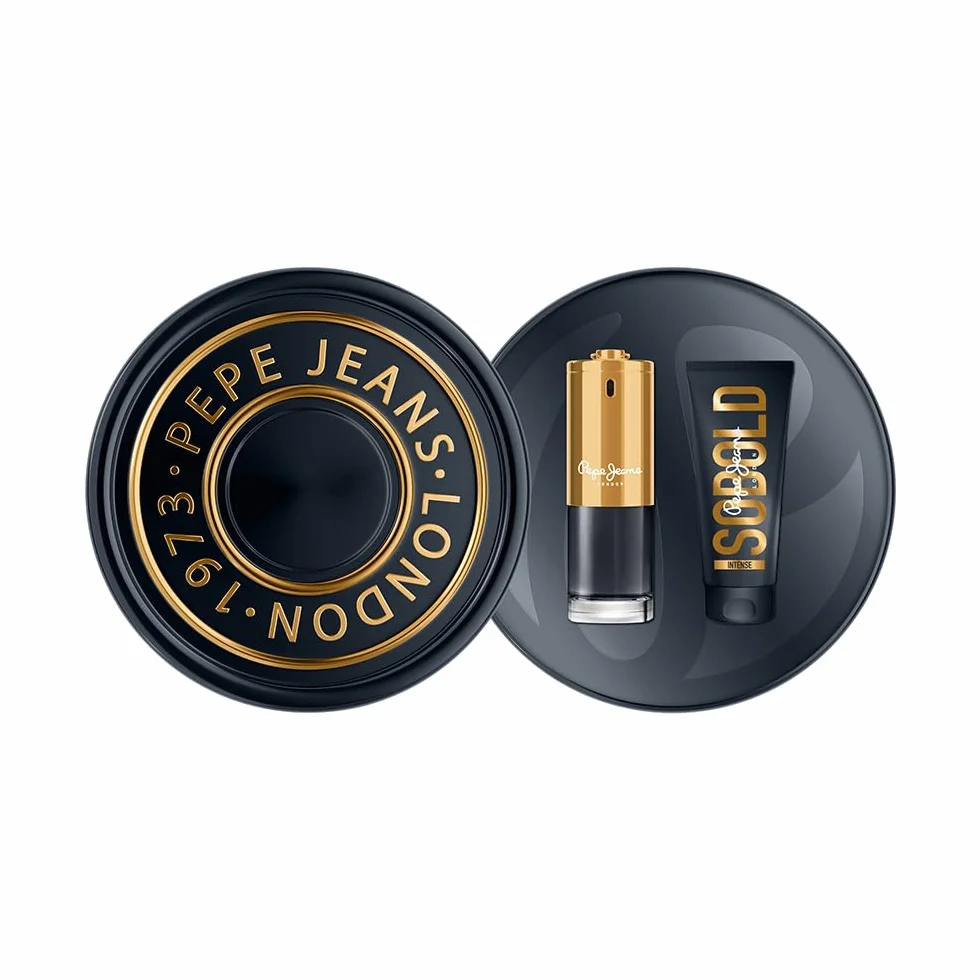 Pepe Jeans SoBold Intense For Him Confezione Regalo Profumi Uomo 2 Pezzi Eau de Parfum Uomo 100ml e Gel Doccia 100ml Set fragranza Ambra e Speziata