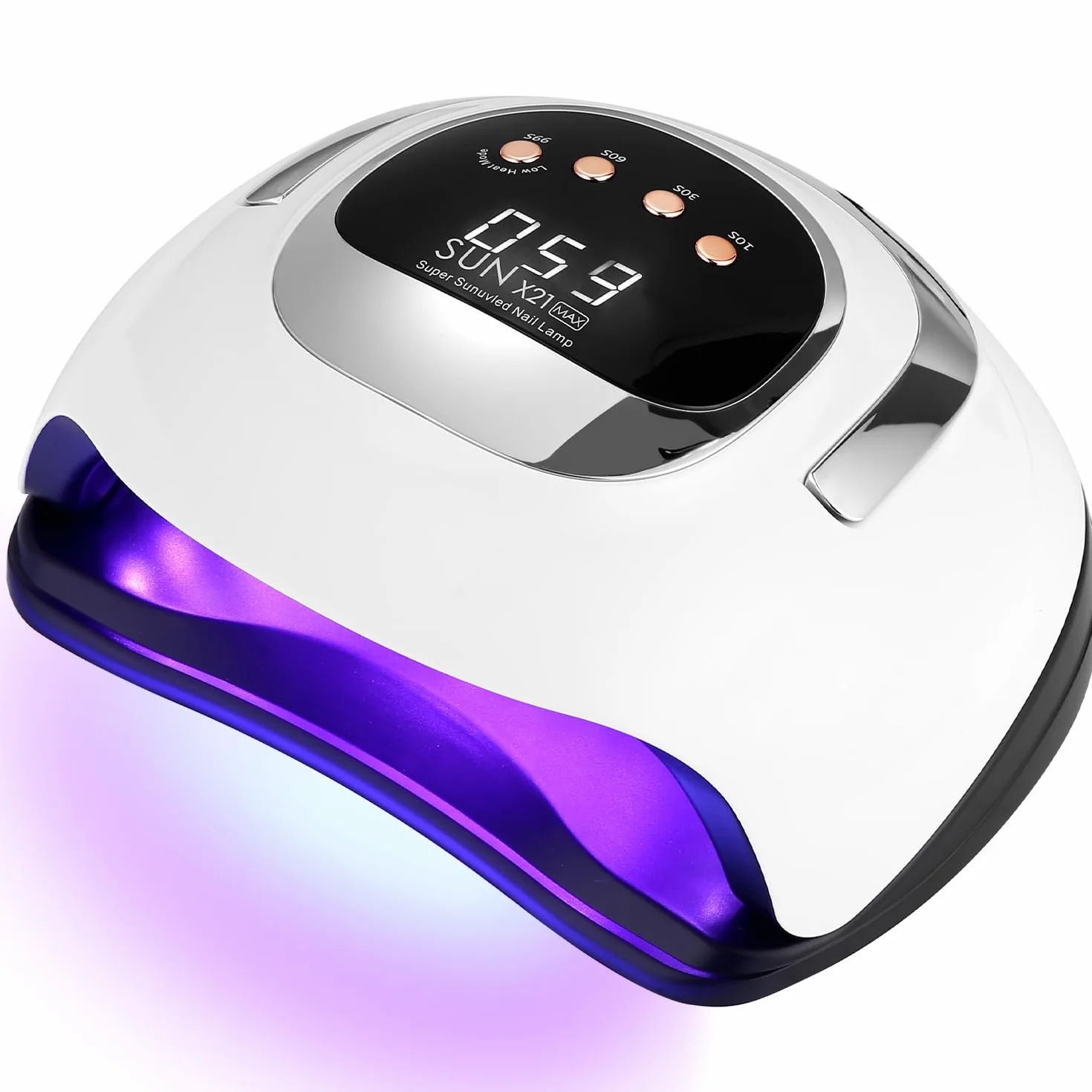 320W Lampada UV LED Unghie, Professionale 72 sfere di lampada a LEDs, Semipermanente Curare Rapidamente Pedicure Fornetto per Tutti i Smalti, Automatico Sensore per Manicure a Casa e in Salone