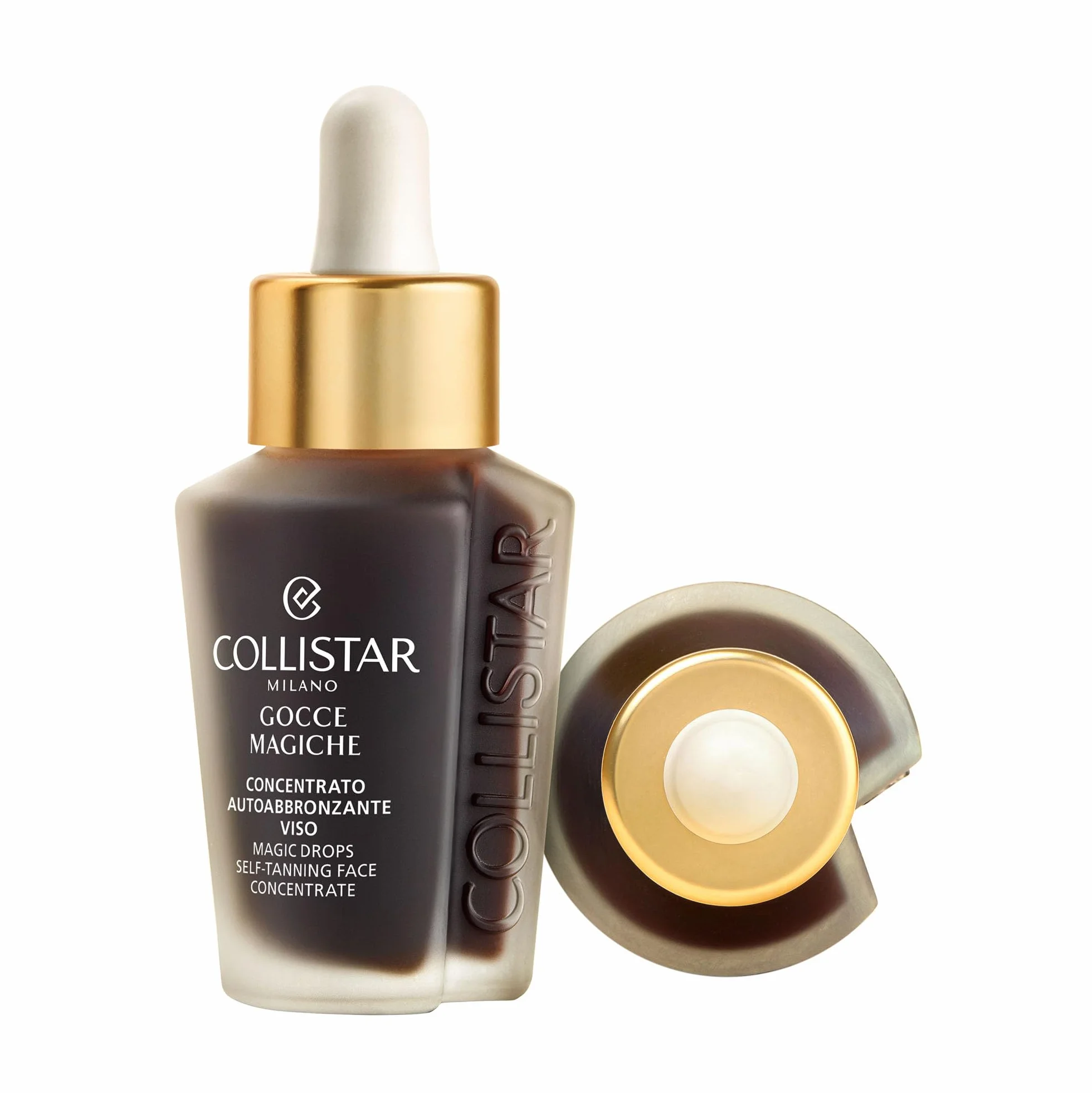 Collistar Gocce Magiche Viso Autoabbronzante Concentrato Meno di 1 h Siero Illuminante Abbronzatura Intensa Naturale Antimacchia Idratante Antiage Vitamina E 30 ml