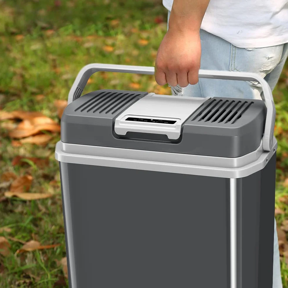 Frigorifero Elettrico Portatile 24L Mini Frigo 230V 12V Freddo Caldo per Auto Camper