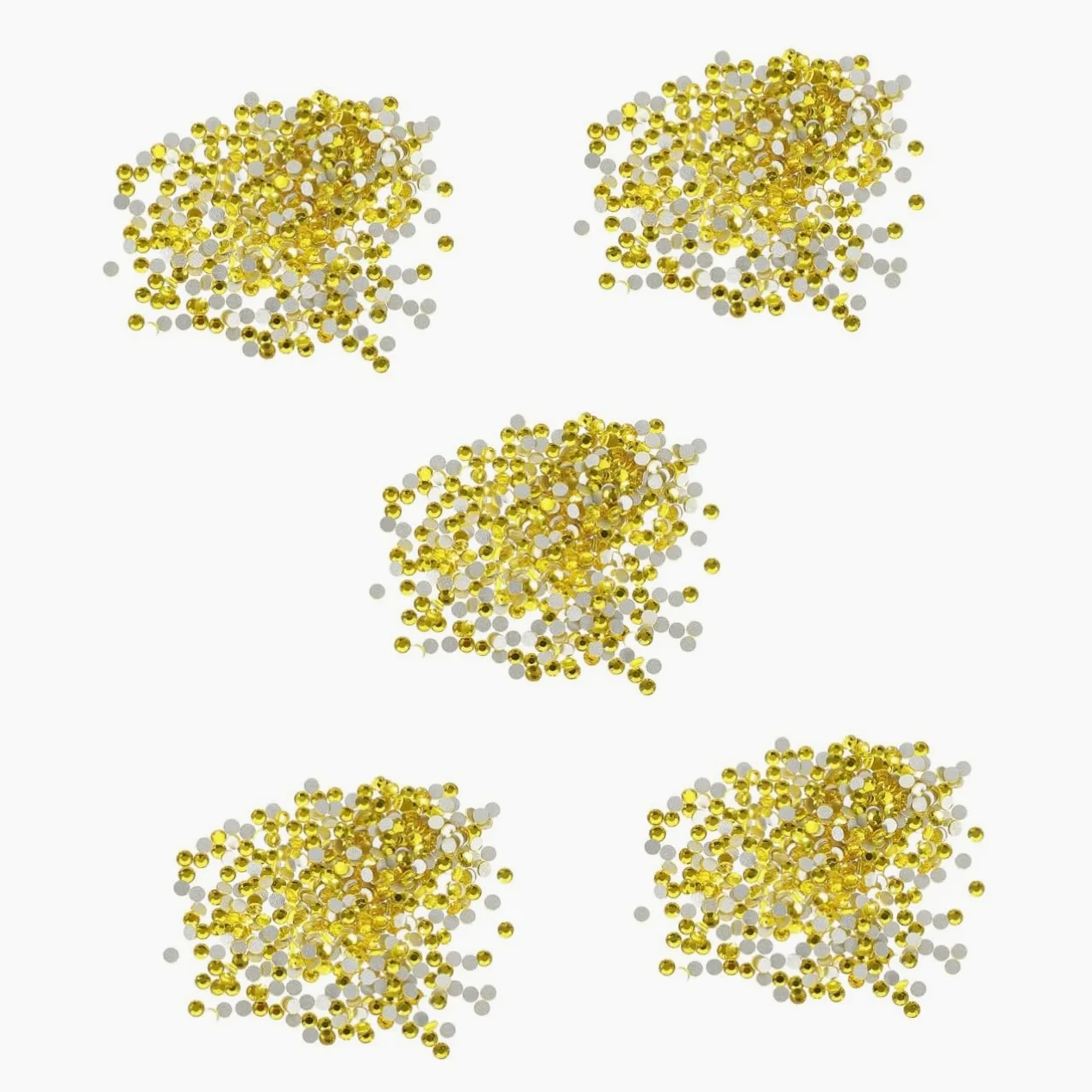 NUOBESTY 14400pezzi Strass Per Nail Art Decorazioni Per Unghie Flatback Charms Per Manicure Shiny Per Feste e Occasioni Speciali