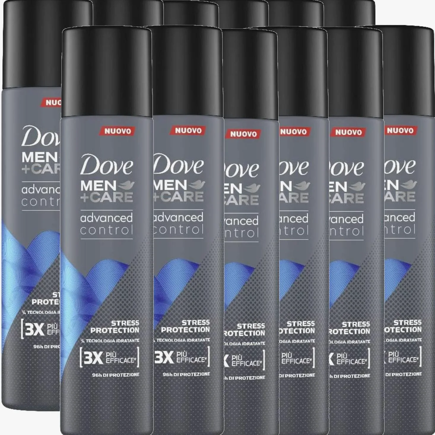 Dove Deodorante Uomo Advanced Control Stress Protection 96H Spray 100 Ml (12)