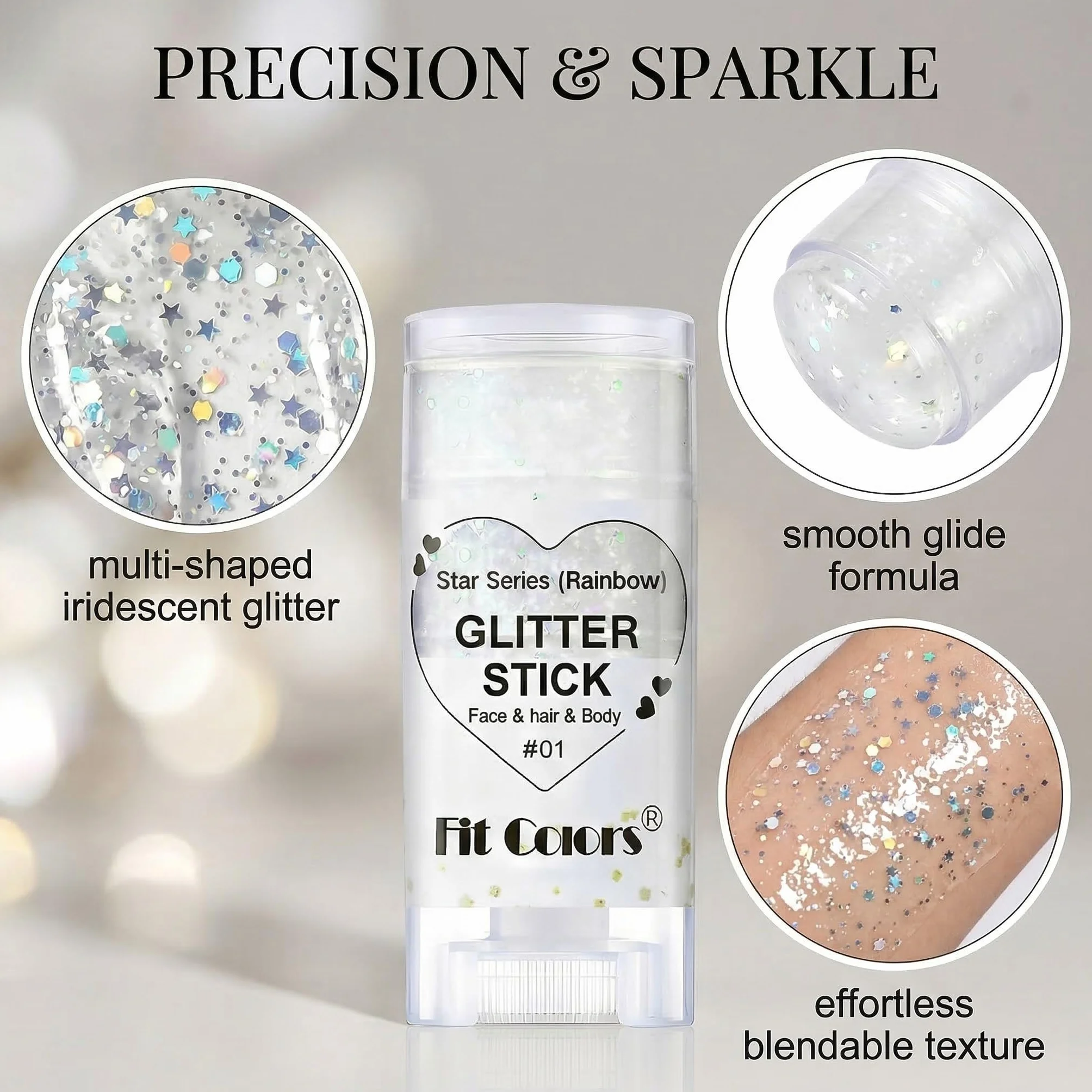Glitter Viso Corpo Stick Brillantini Trucco Carnevale Glitter Viso Capelli Trucco Festa Festival Brillantini Corpo Trucco Bambini Adulti
