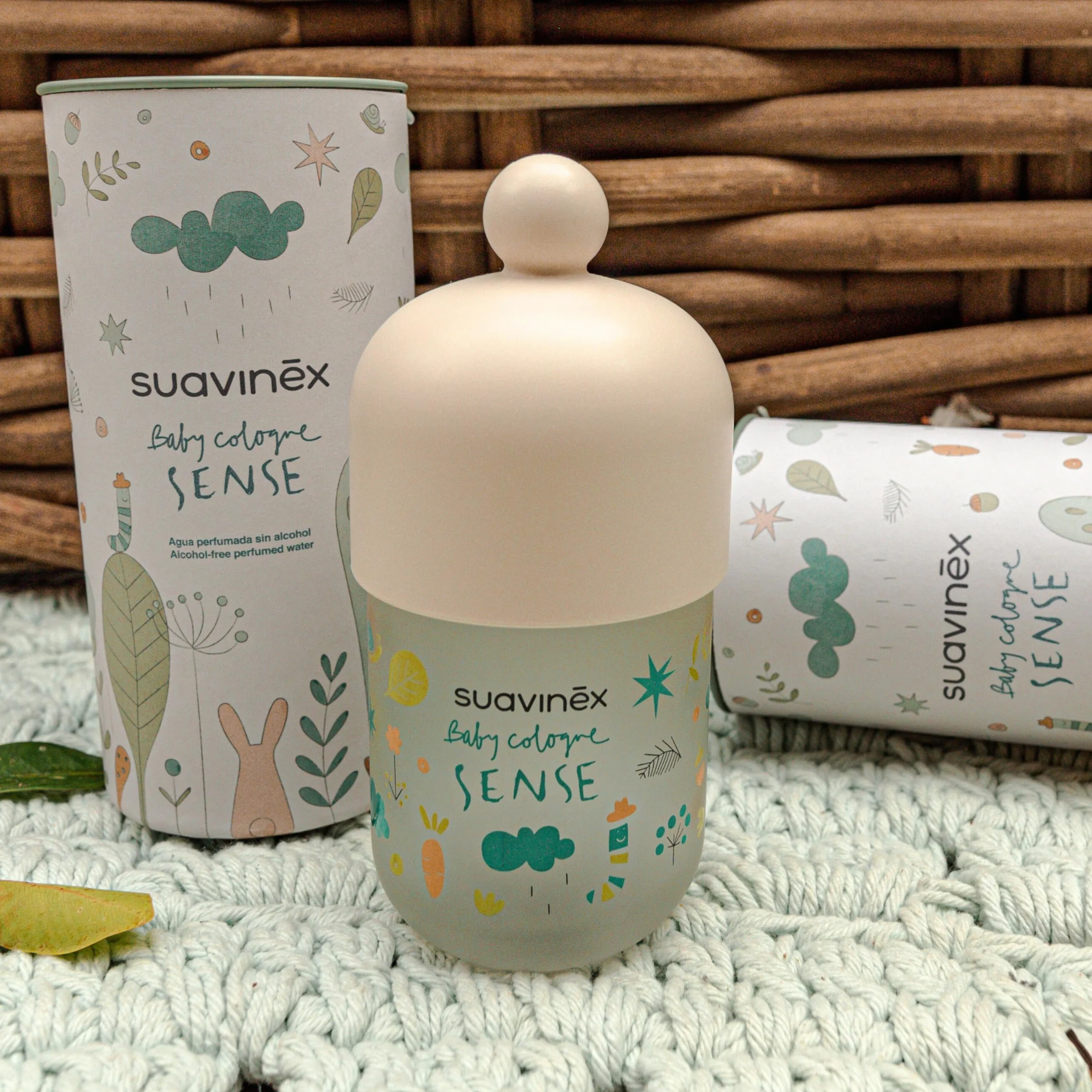 Suavinex Baby Colonia Sense Colonia Senza Alcool 100 ml per Neonati Bambini Pelli Sensibili
