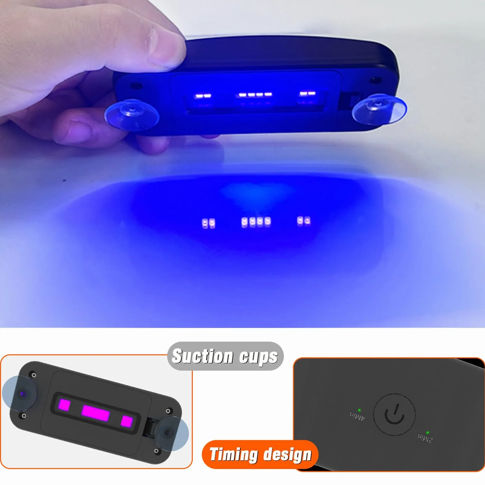 Luce UV per polimerizzazione vetro riparazione parabrezza portatile lampada resina auto