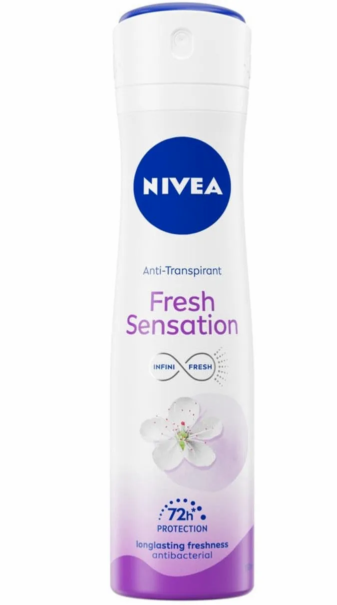 NIVEA Deodorante spray da donna, Fresh Sensation, confezione da 6 (6 x 150 ml)