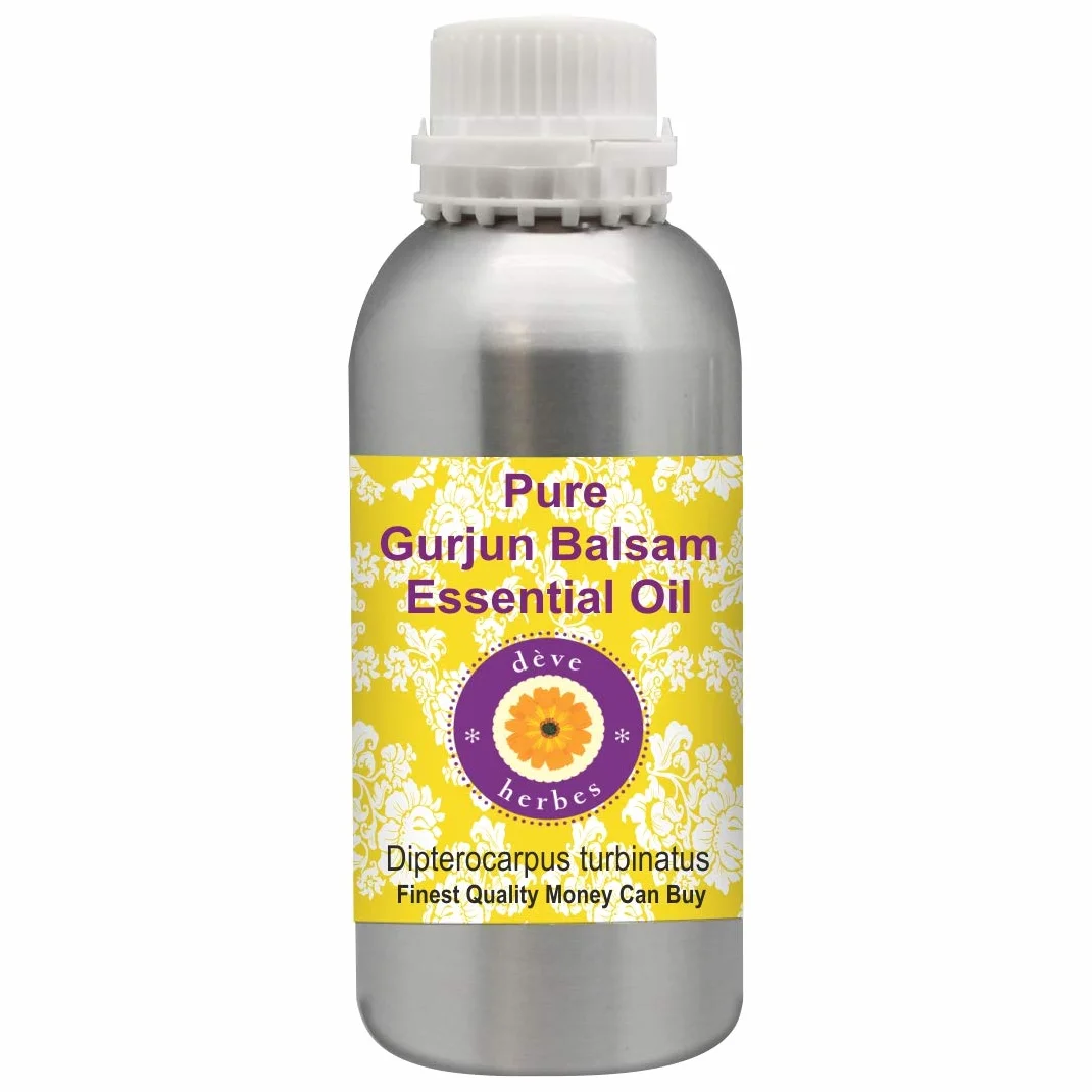 Deve Herbes Pure Gurjun Balsamo Olio Essenziale (Dipterocarpus turbinatus) 100% naturale qualità terapeutica distillata a vapore.