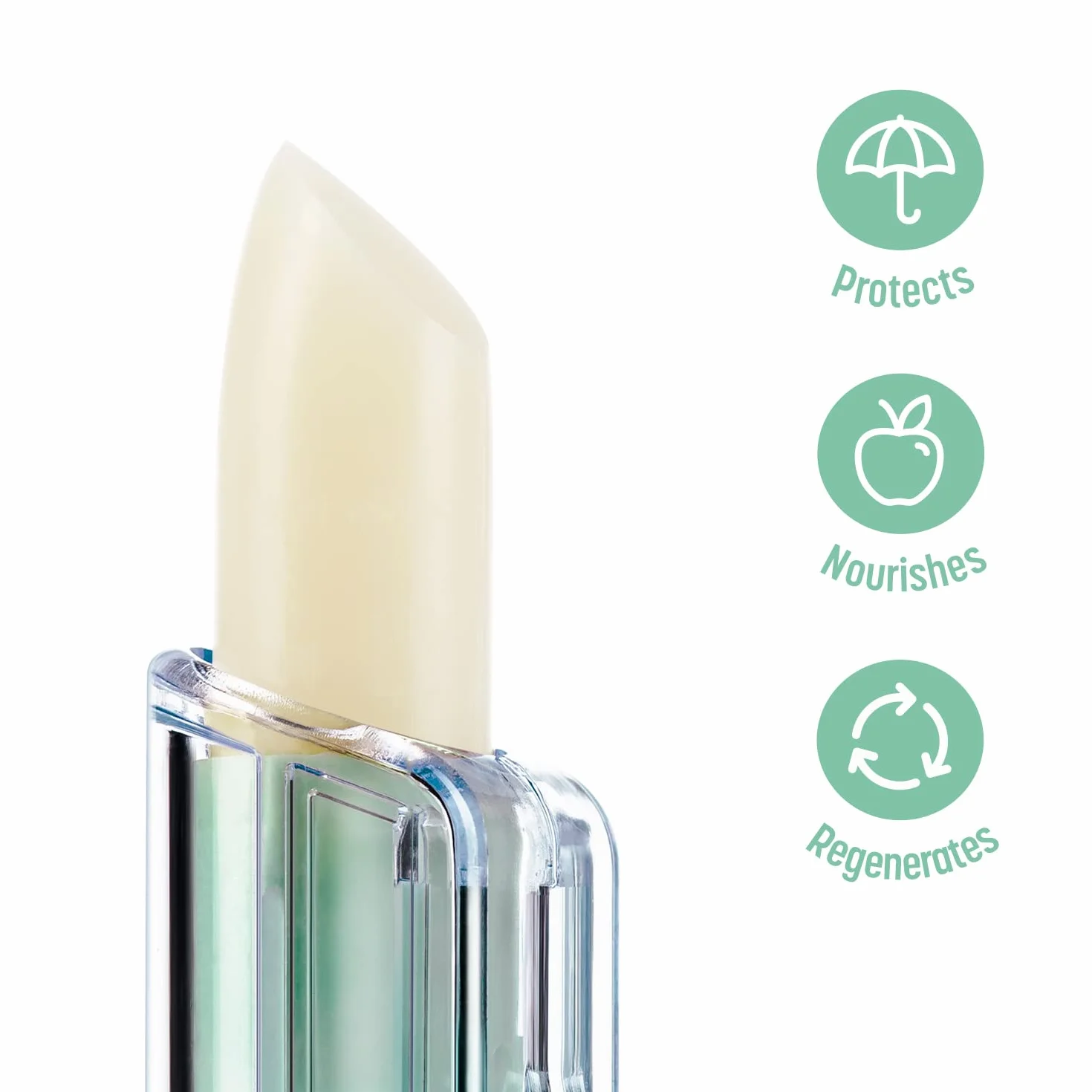 BELWEDER - Balsamo Labbra Protettivo con Aloe Vera, Vitamina E, Olio di Semi di Cotone - Balsamo Labbra Idratante - Protezione e Rigenerazione - Burrocacao Labbra Trasparente - 1 x 3,5 g
