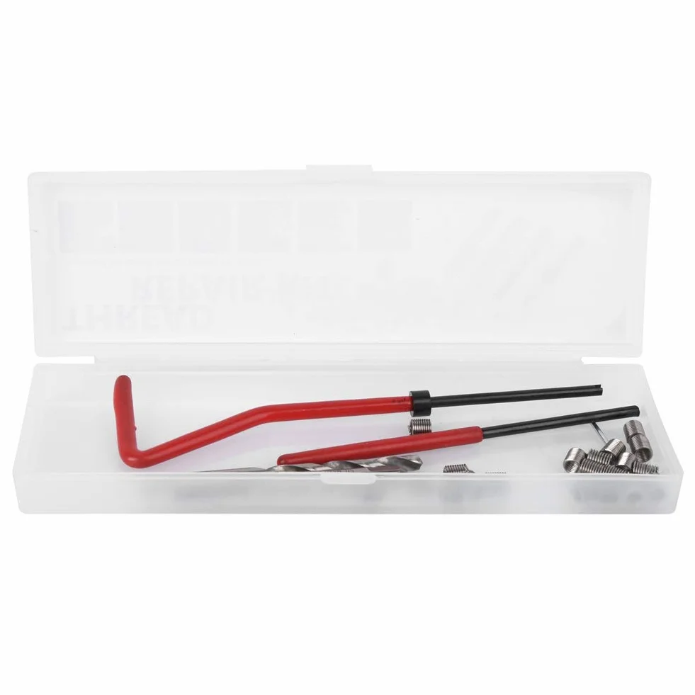M4 Kit Inserti di Riparazione Filettatura 25 Pezzi Plastica Trasparente per Macchinari
