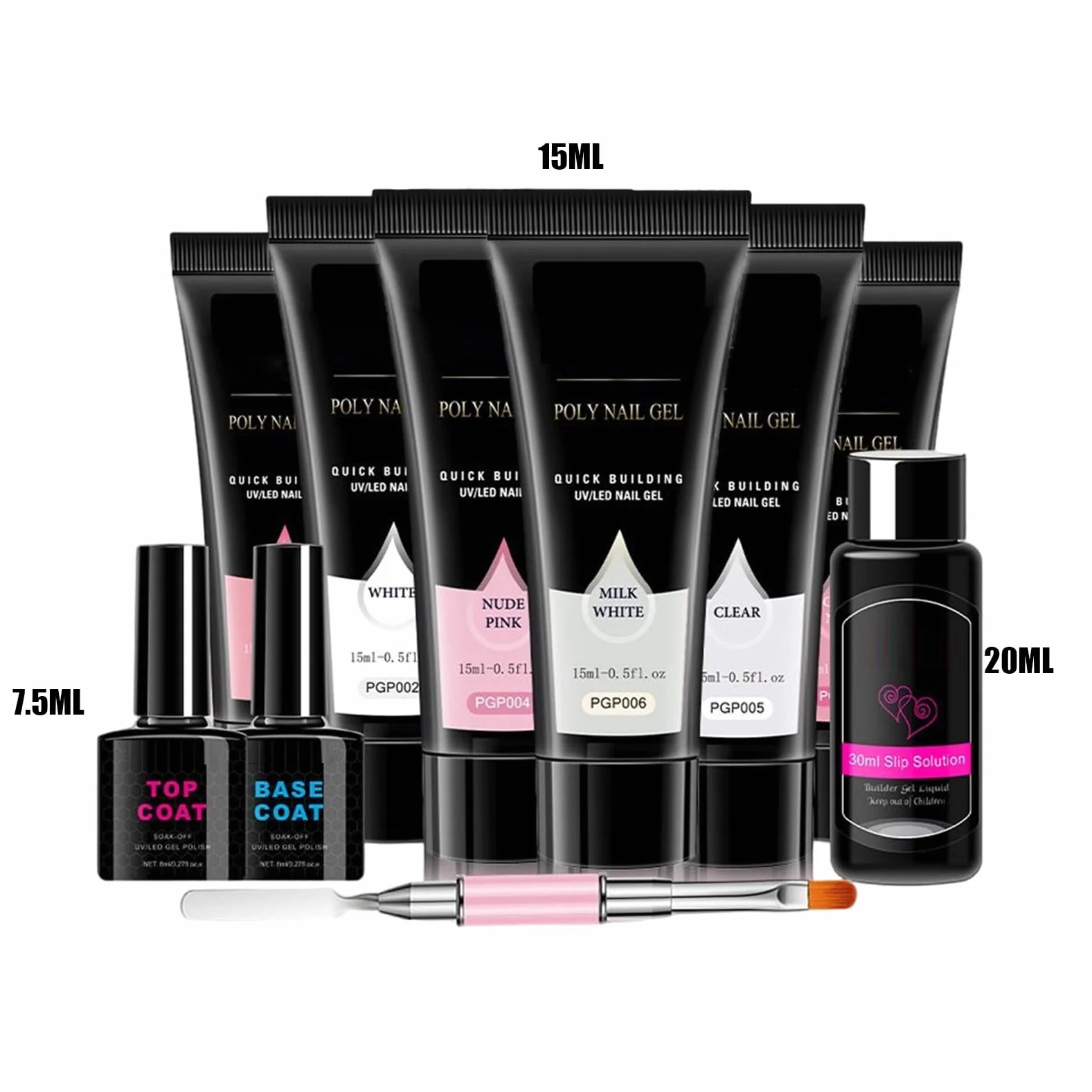 Kit Per Ricostruzione Unghie Strumento Manicure Leggero e Portatile | Smalto per Allungamento Unghie Donna Ideale per Viaggi Casa Ufficio Scuola Fidanzata Moglie