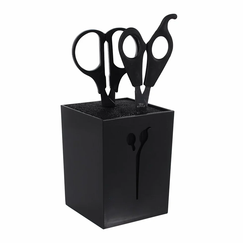 Scissor Holders Forbici multifunzionali Storage Haircut Organizer Scissor Stand professionale - Uso personale (Nero)