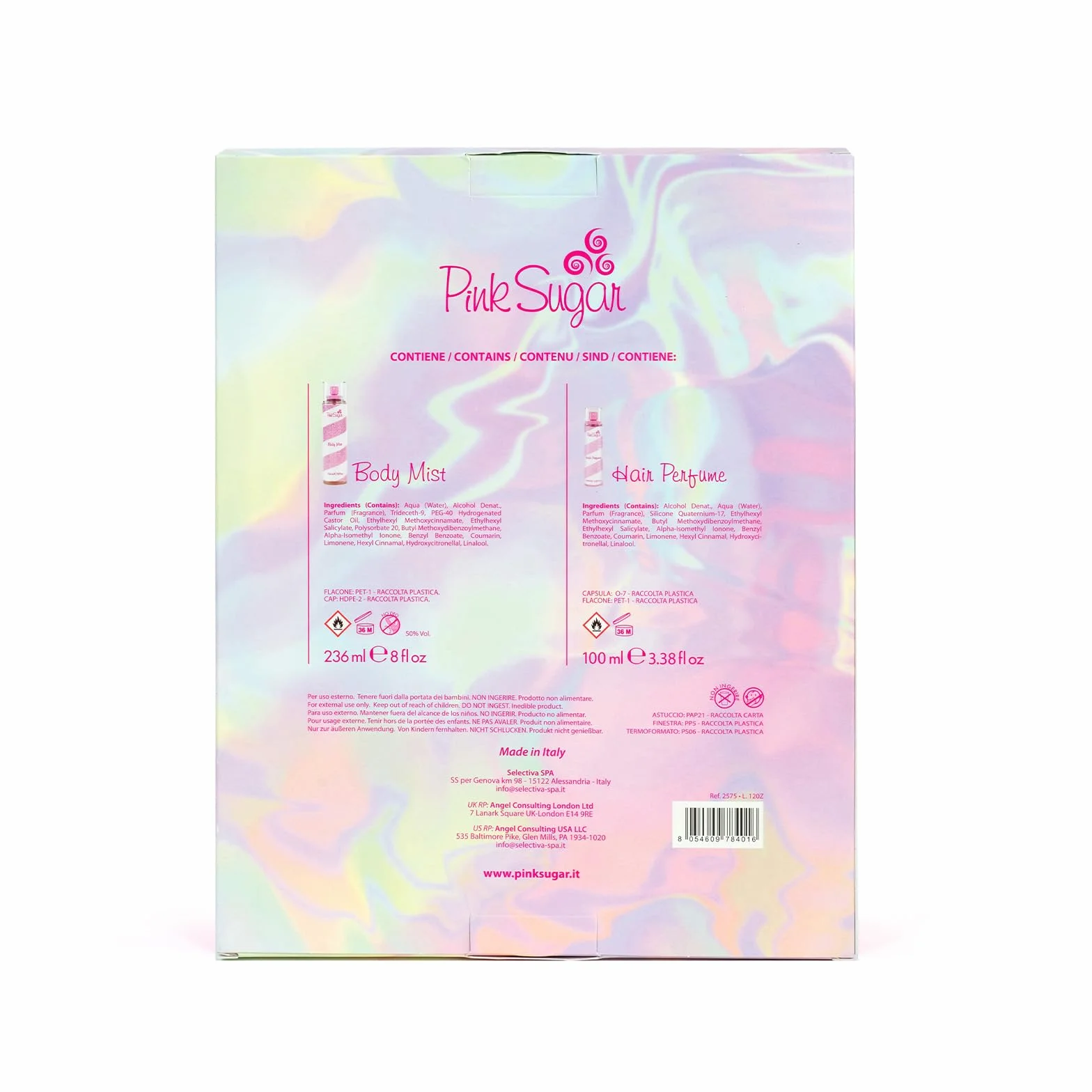PINK SUGAR COFANETTO con BODY MIST 236 ML + HAIR PERFUME 100 ML