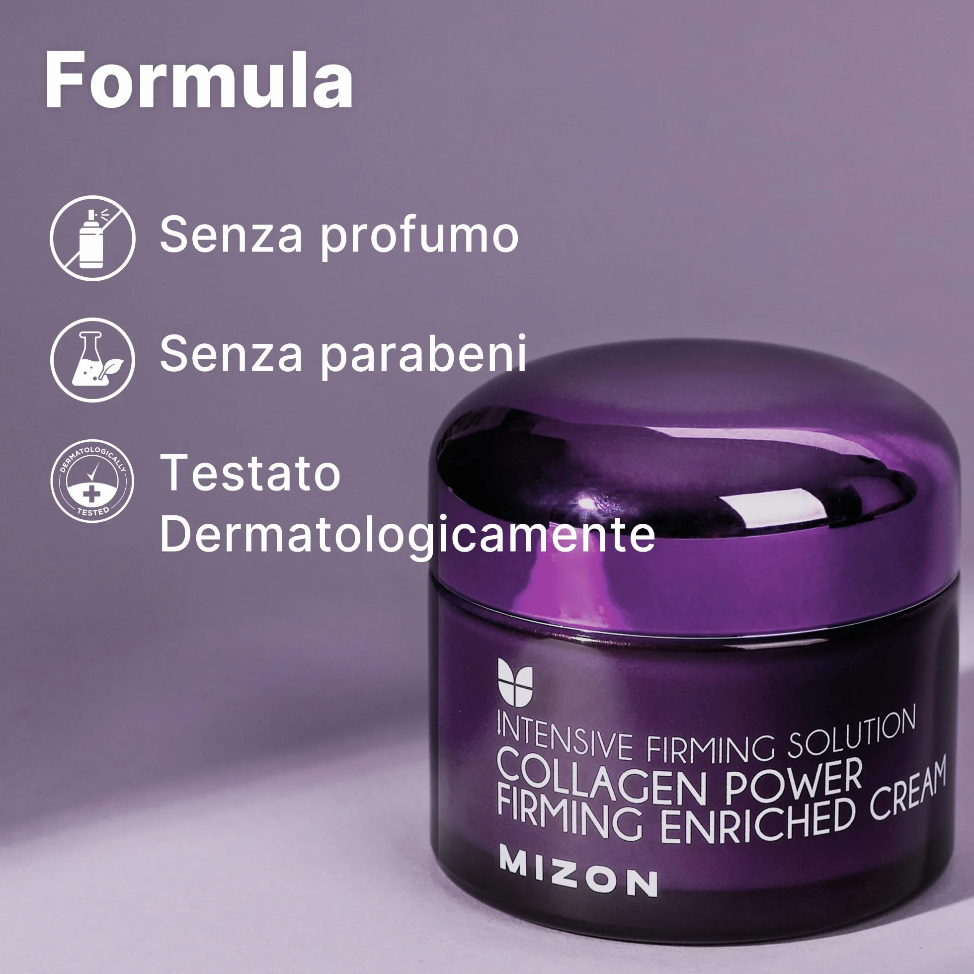 [Mizon] Crema Arricchita con Collagene Marino (50ml) Cura della pelle coreana, collagene marino ricco al 54%, cura intensiva antietà e linee sottili (Collagen Power Firming Enriched Cream)
