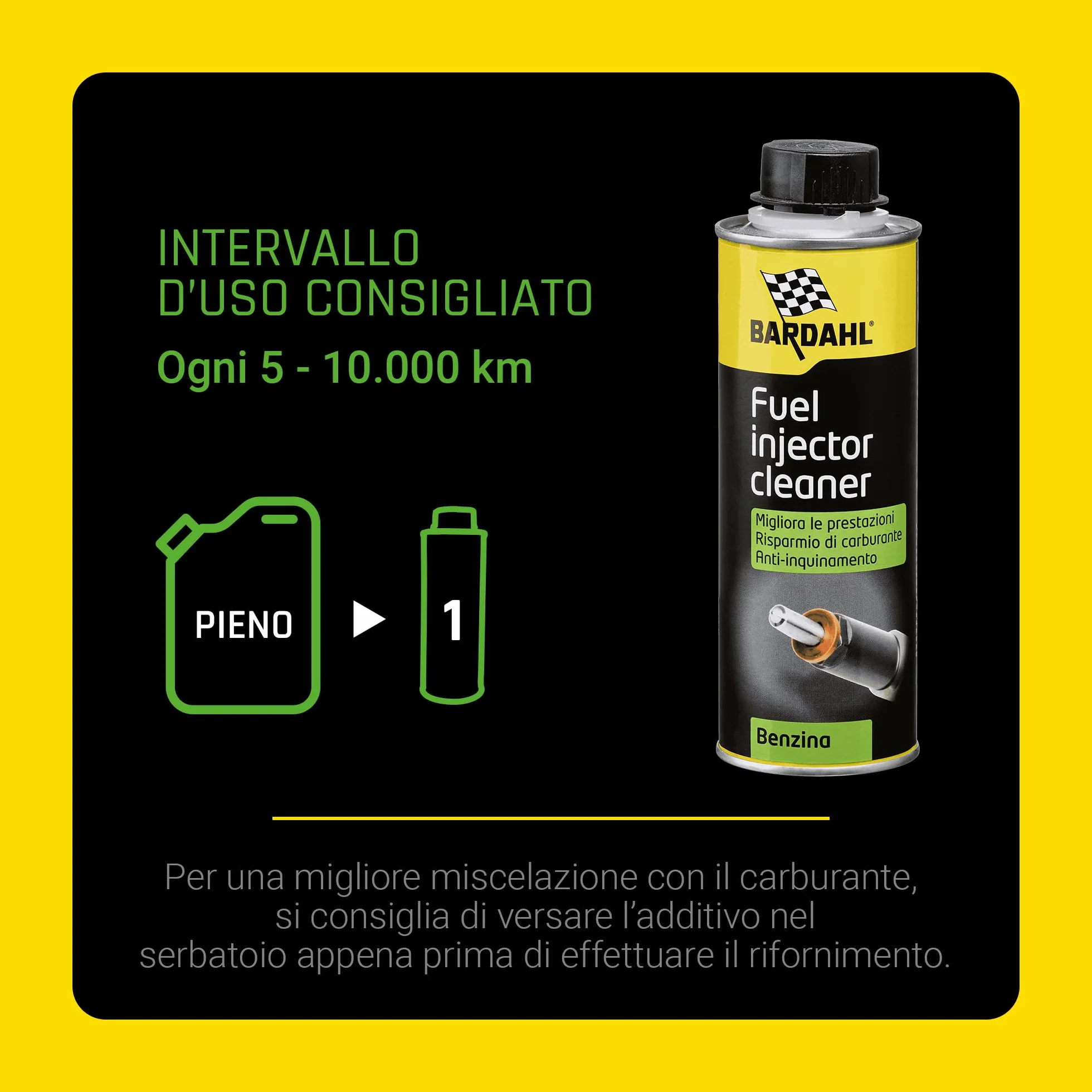 Bardahl Additivo Pulitore Iniettori Benzina 300 ml