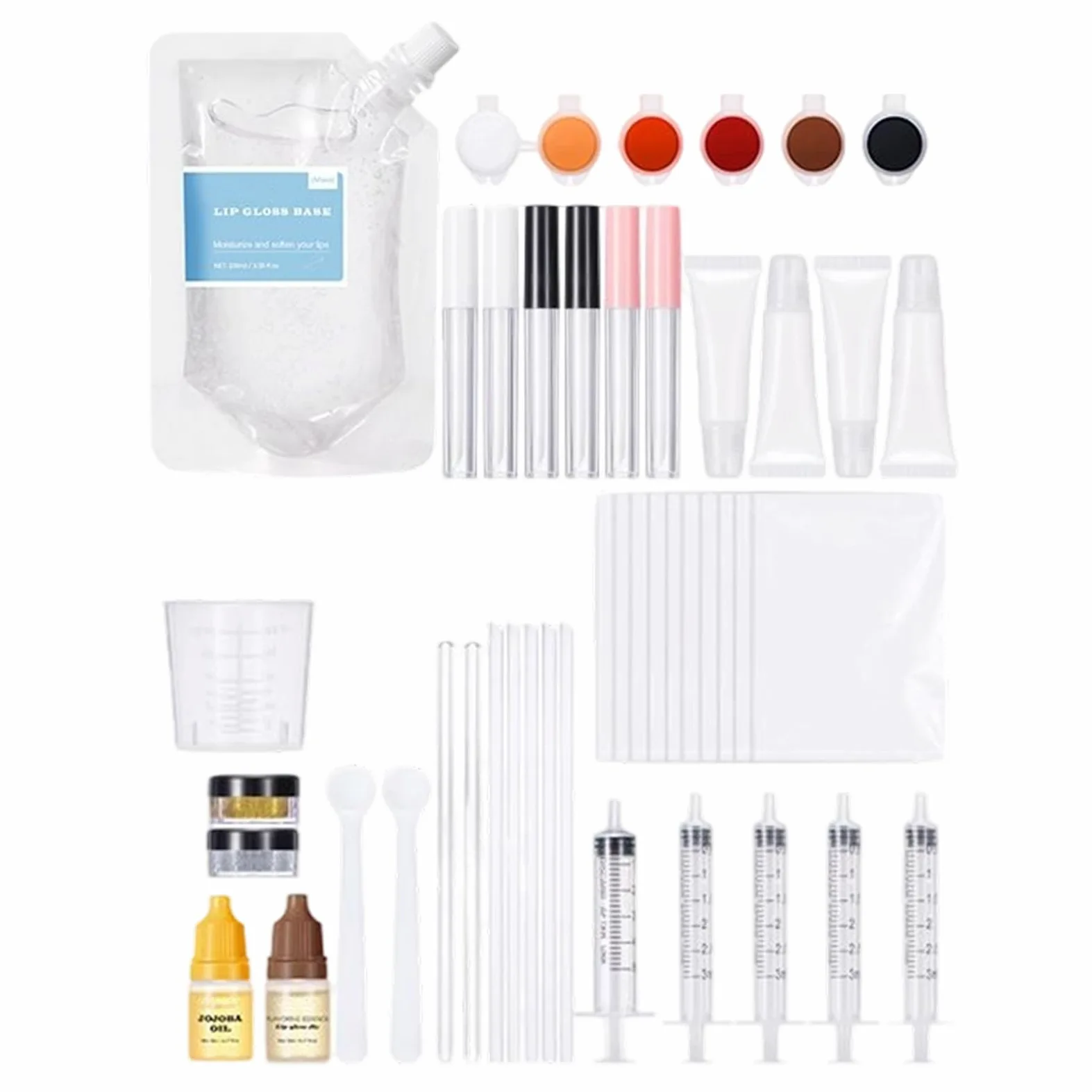Kit Completo per la Creazione di Lucidalabbra Set Artigianale di Gloss | Kit Fai Da Te Per Creare Il Lucidalabbra Per Donne Ragazze Amanti Del Trucco Principianti Adolescenti Prin